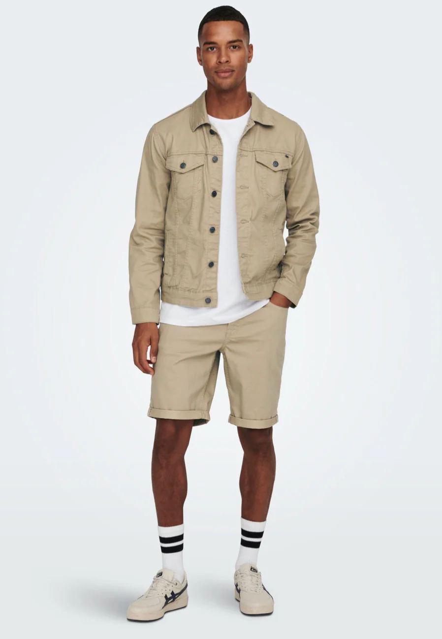 Only & Sons - Ply Life Reg Twill Chinchilla - Shorts - Image 2