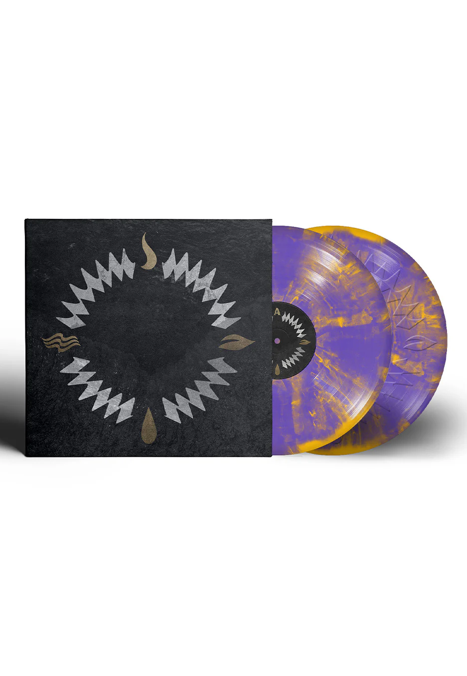 Our Hollow Our Home - Burn In The Flood (Deluxe) Purple & Yellow - Marbled 2 Vinyl