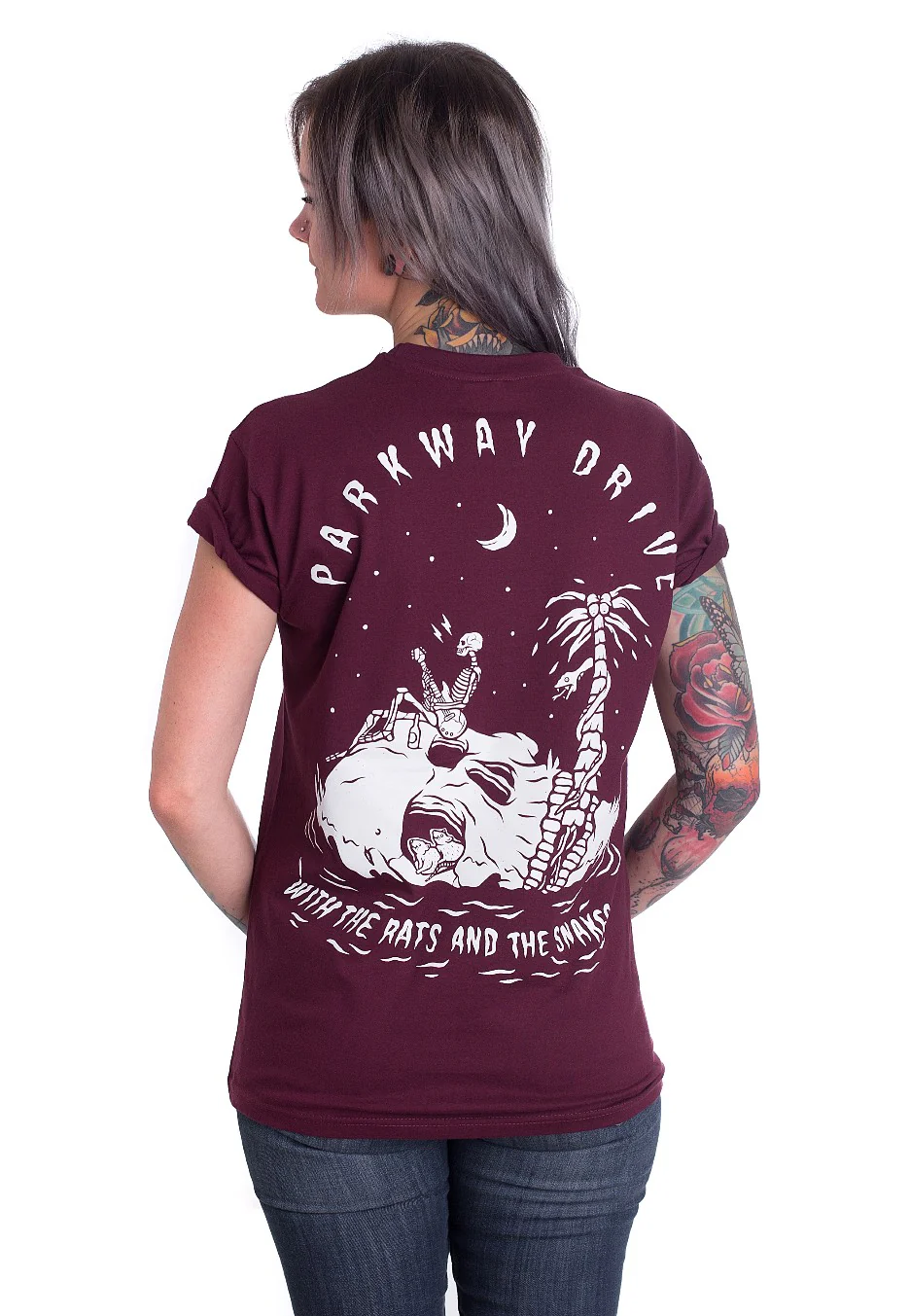 Parkway Drive - Rats And Snakes Burgundy - T-Shirt - Image 6