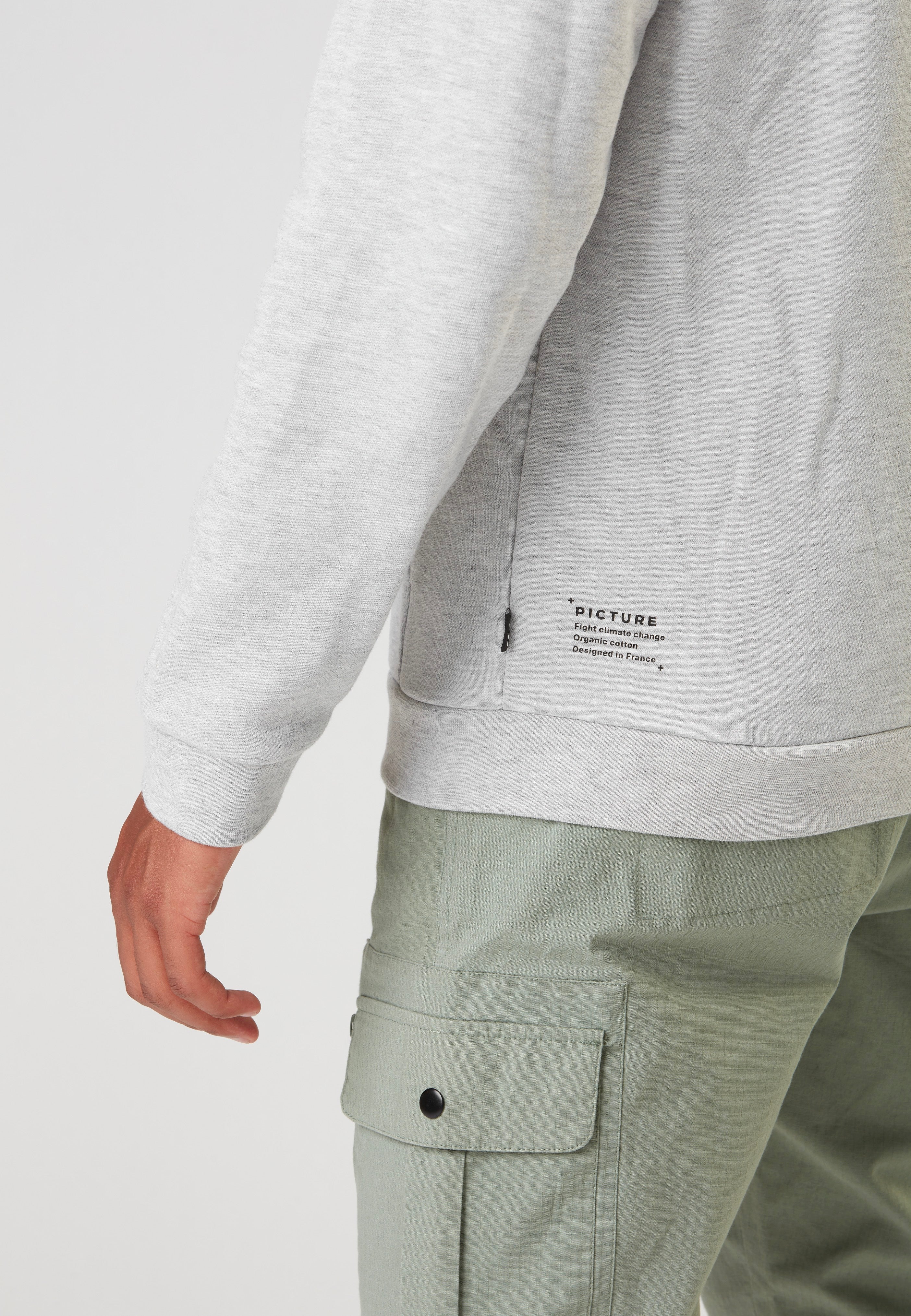 Picture - Chewko Grey Melange - Zipper - Image 4