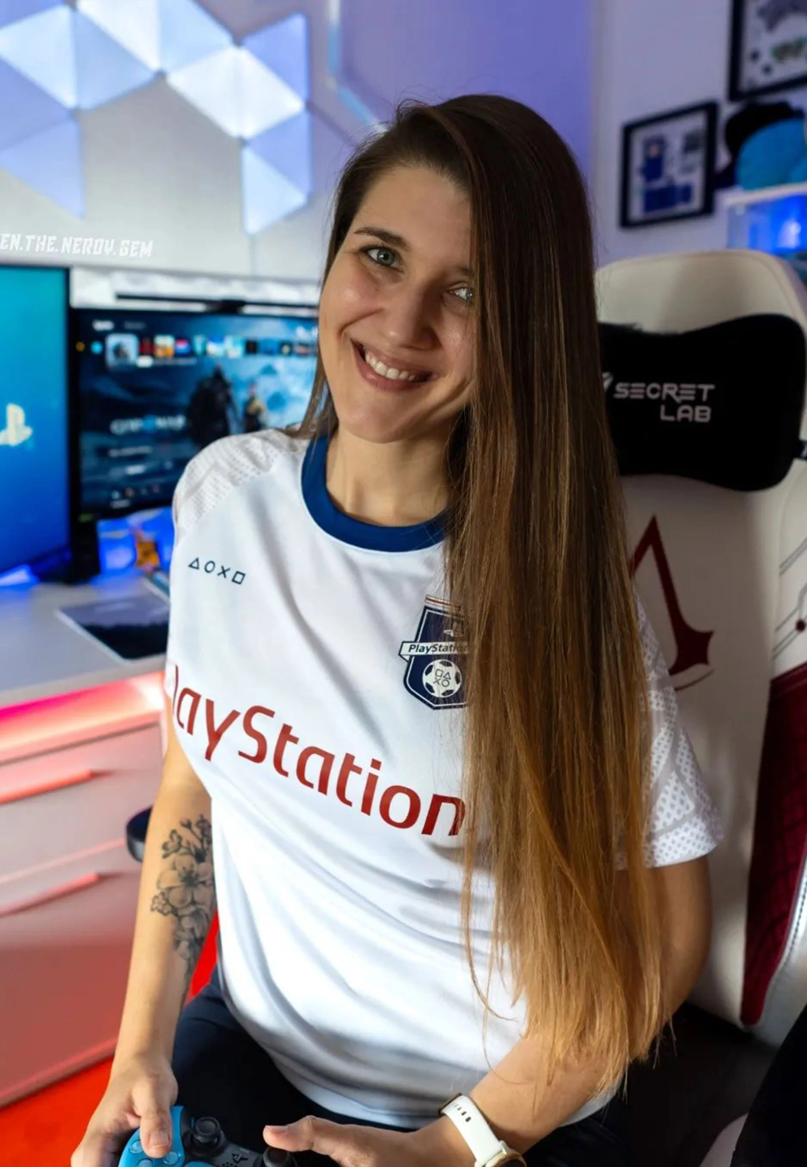 Playstation - England EU2021 Esports White - T-Shirt - Image 5