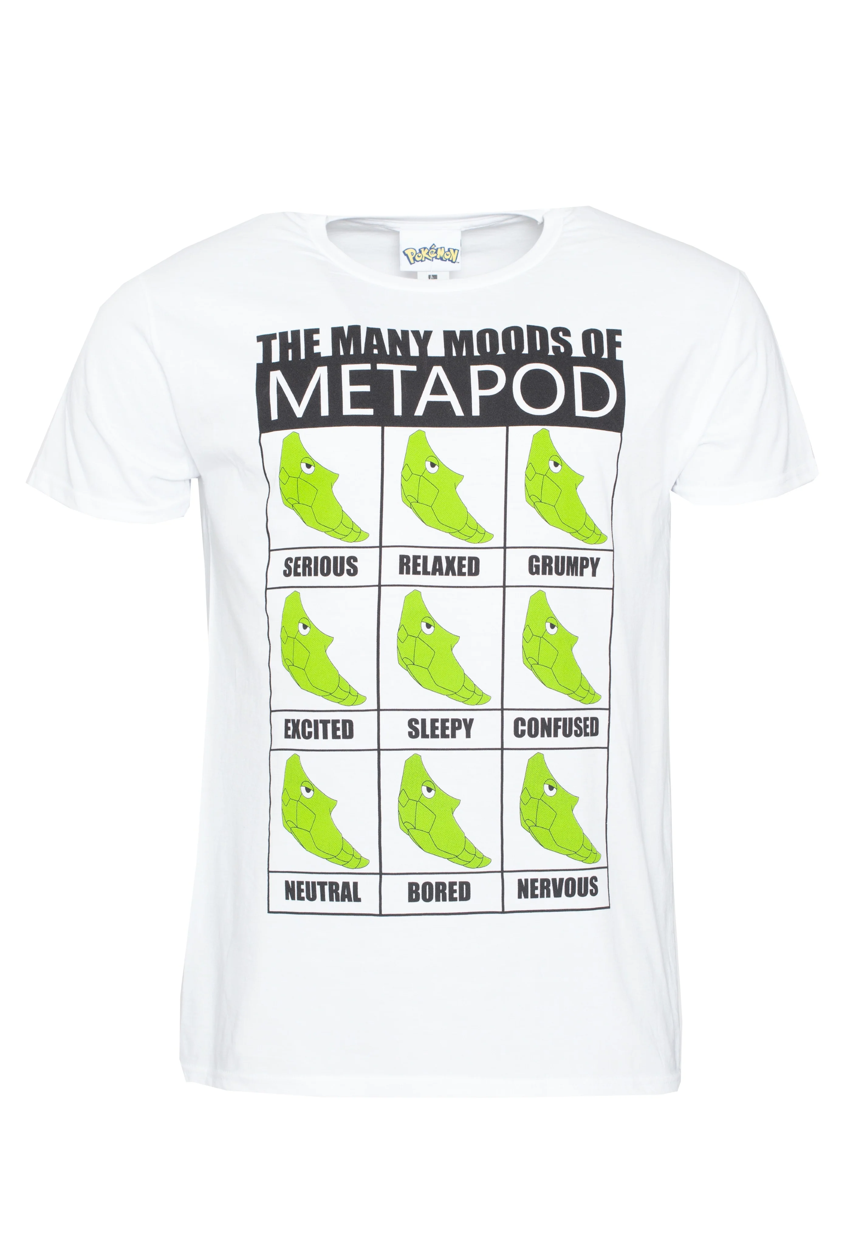 Pokémon - Many Moods Of Metapod White - T-Shirt - Image 7