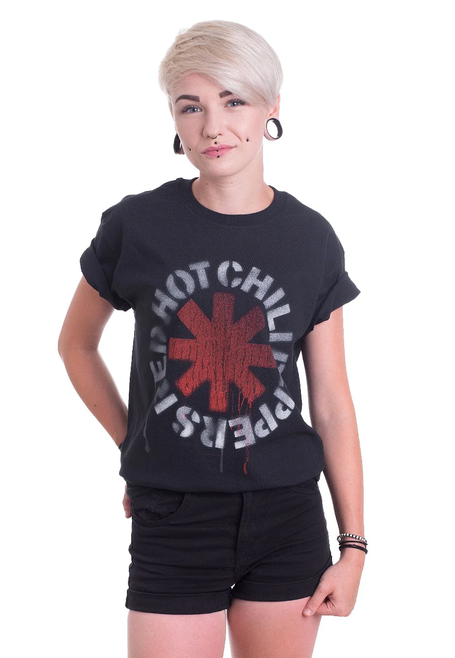 Red Hot Chili Peppers - Stencil - T-Shirt - Image 6
