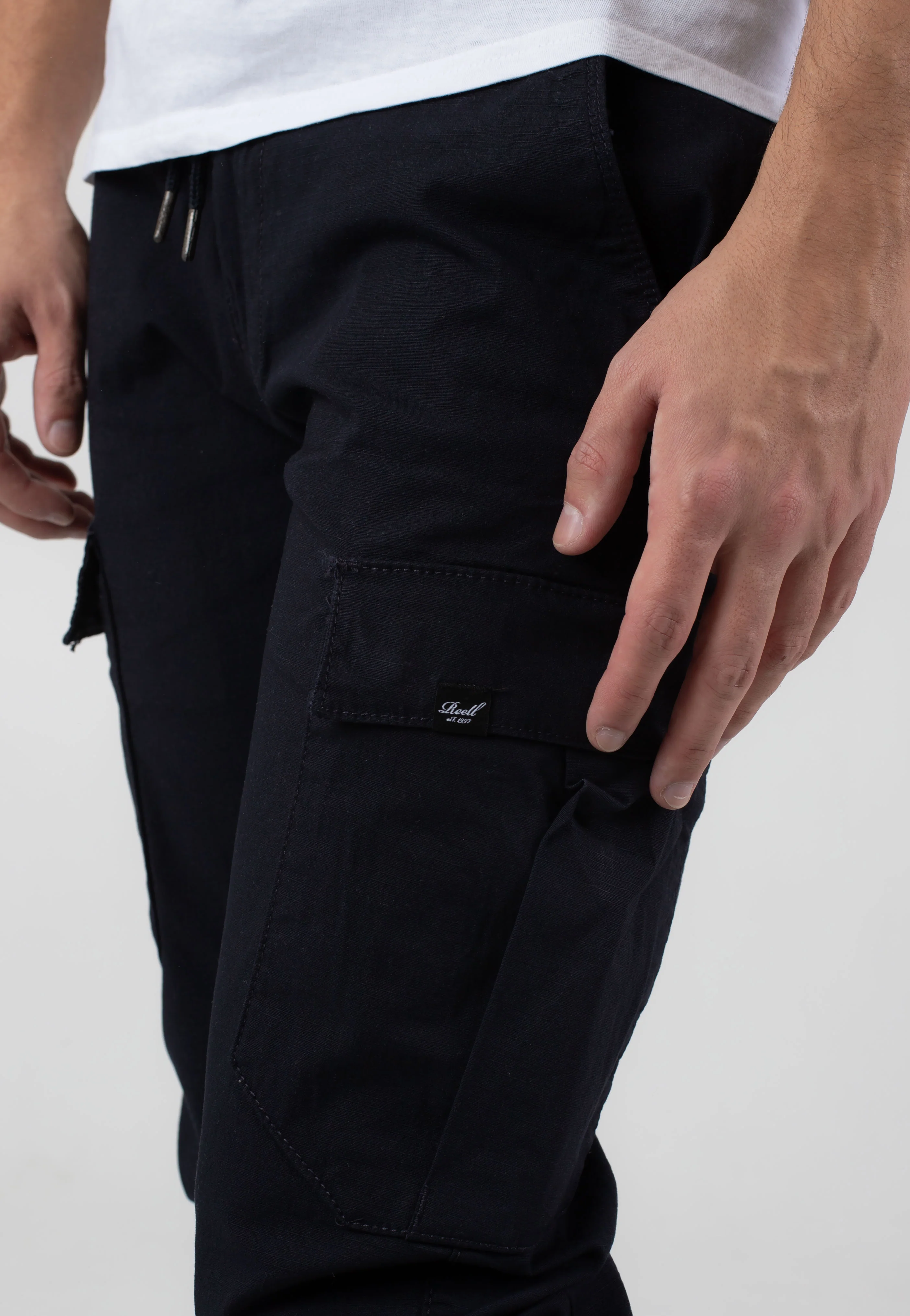 REELL - Reflex Easy Cargo BR Midnight Indigo - Pants - Image 5