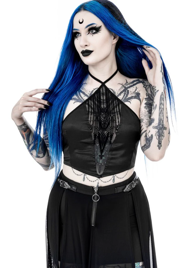 Restyle - Afterlife Halterneck Black - Top - Image 3