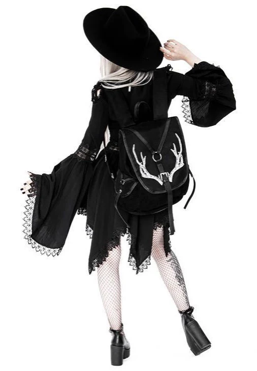 Restyle - Antlers Pagan Black - Backpack - Image 5