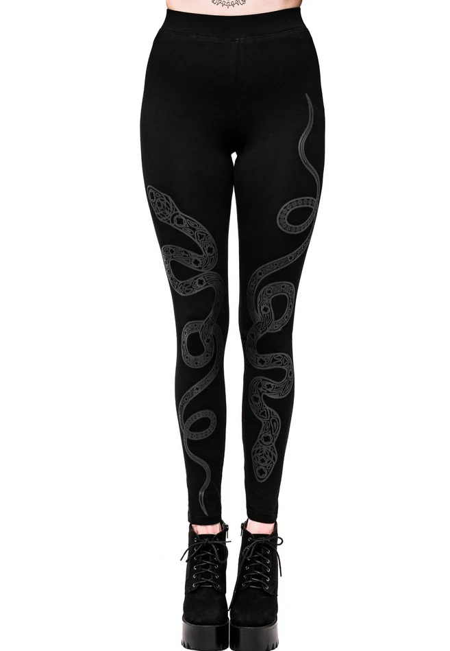 Restyle - Cathedral Snake Black - Leggings - Image 7