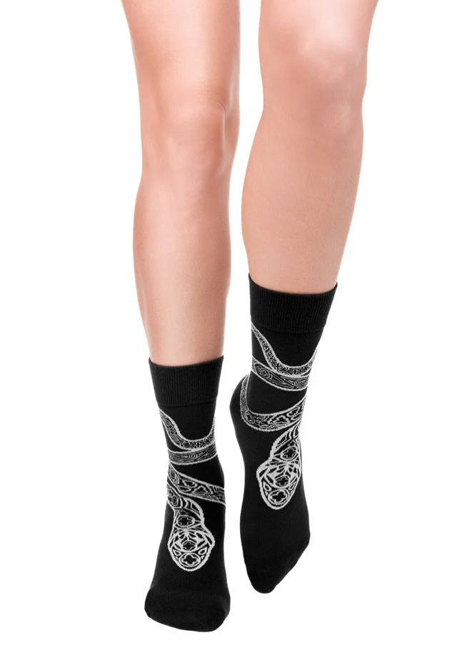 Restyle - Cathedral Snake Jacquard - Socks - Image 4
