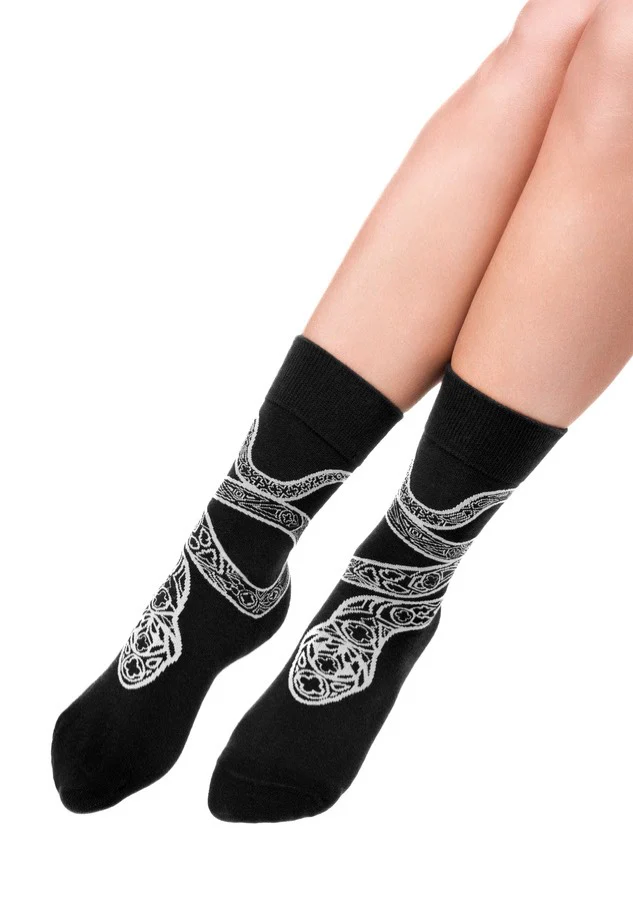 Restyle - Cathedral Snake Jacquard - Socks - Image 5