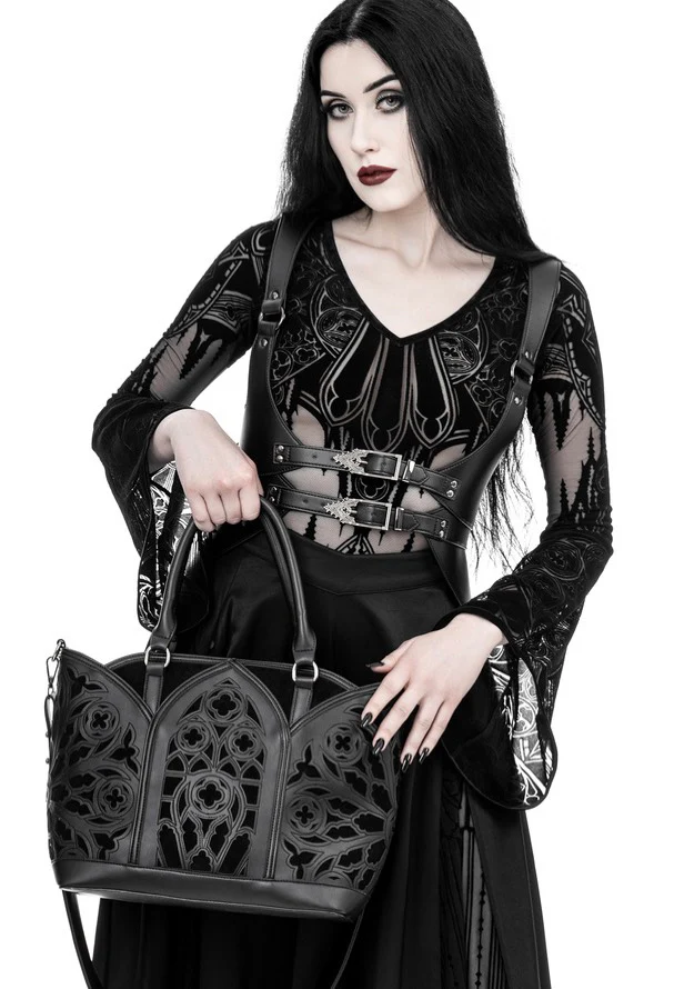 Restyle - Gothic Chapel Vneck Black - Body - Image 2