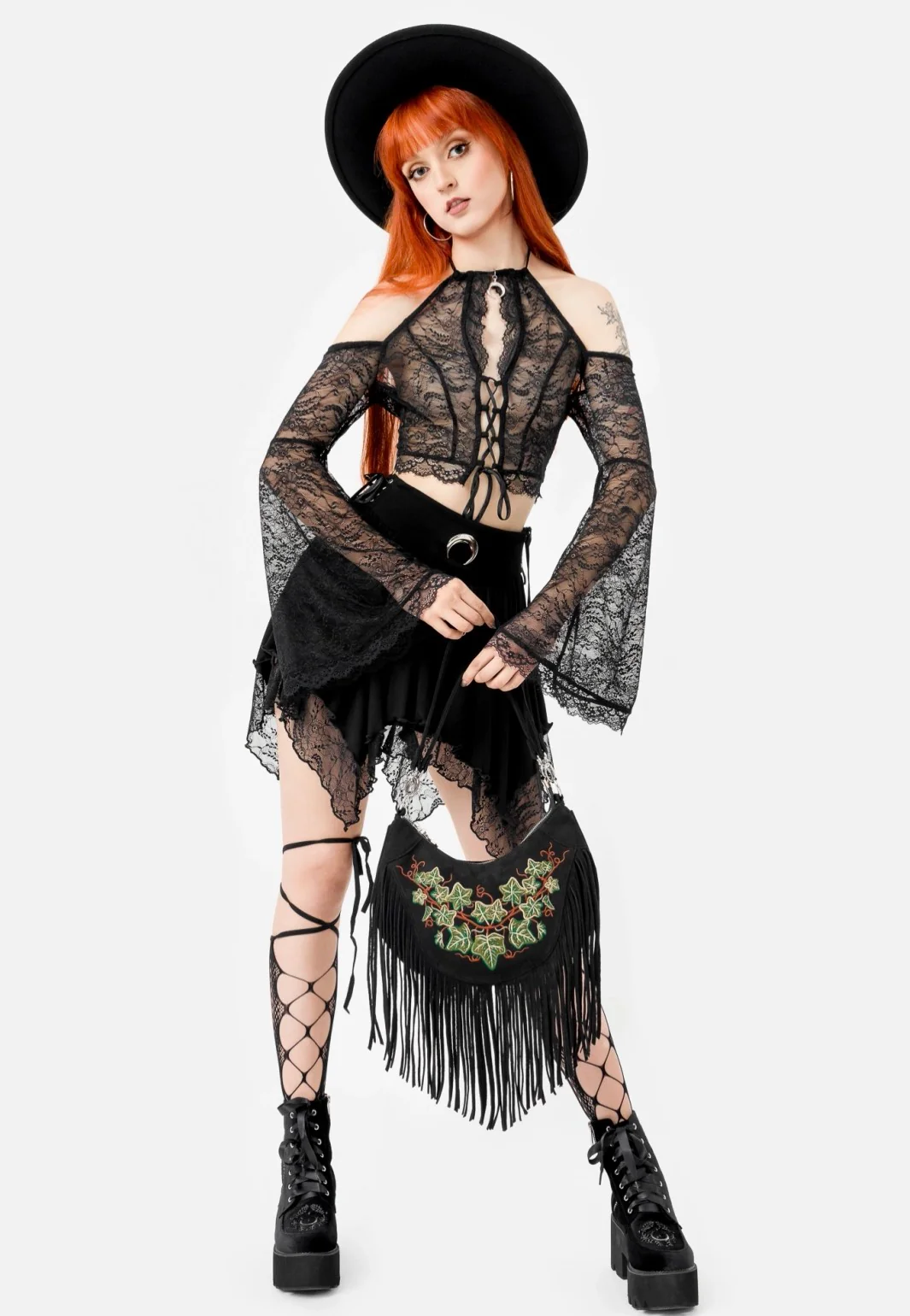 Restyle - Tangled Vines Black - Bag - Image 13