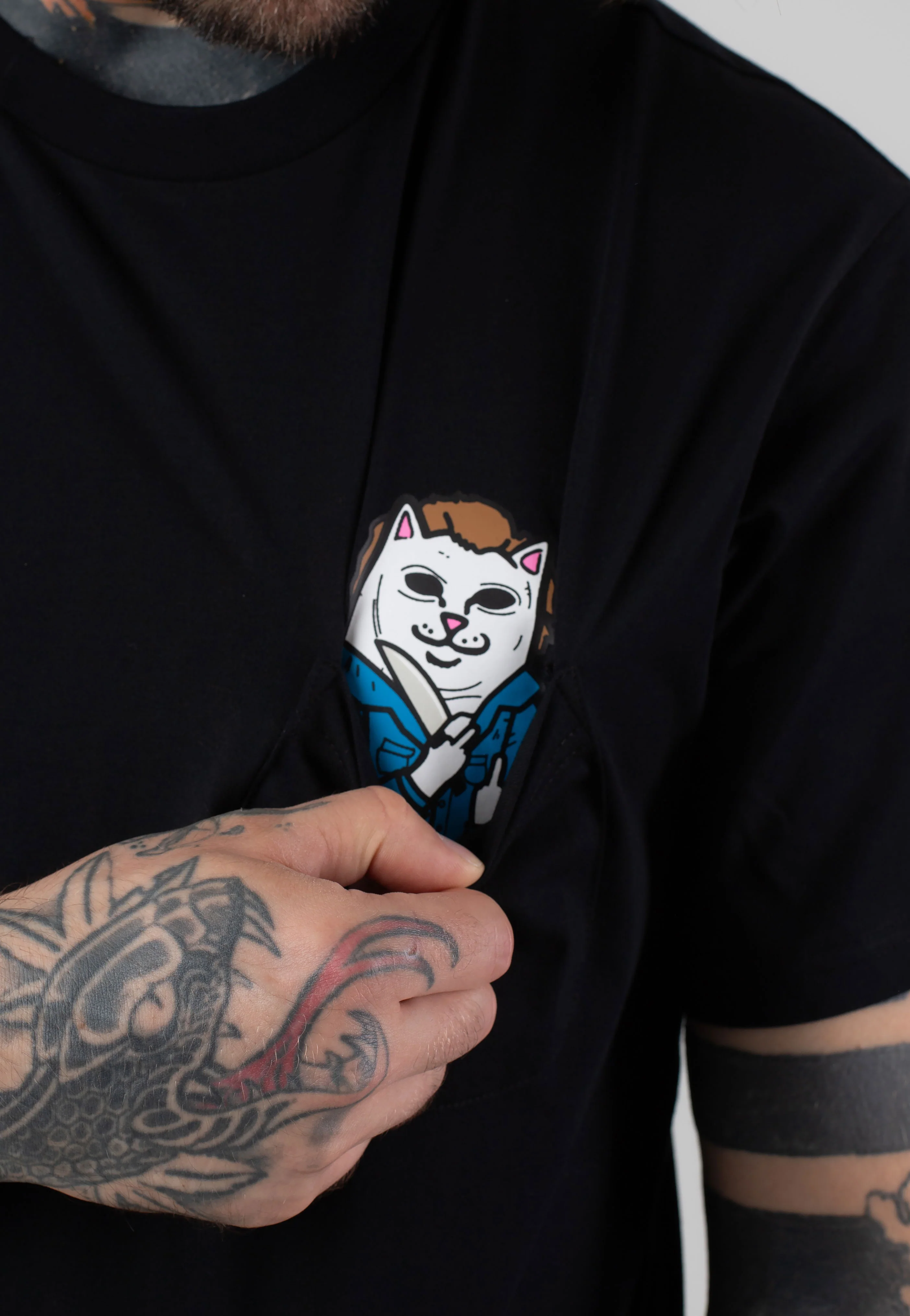 RIPNDIP - Killer Nerm Pocket Black - T-Shirt - Image 2