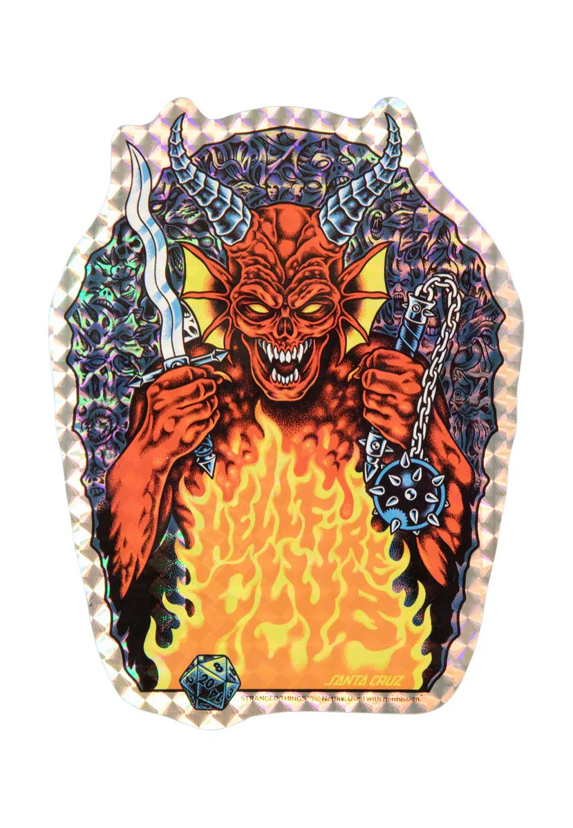 Santa Cruz x Stranger Things - Knox Hellfire Pit 10.07 x 31.275 Inch - Skate Deck - Image 5