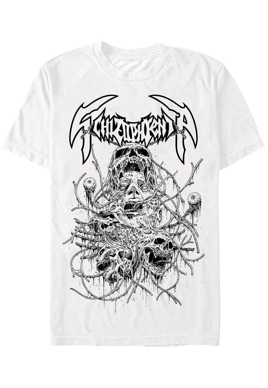 Schizophrenia - Cranial Disintegration White - T-Shirt - Image 3