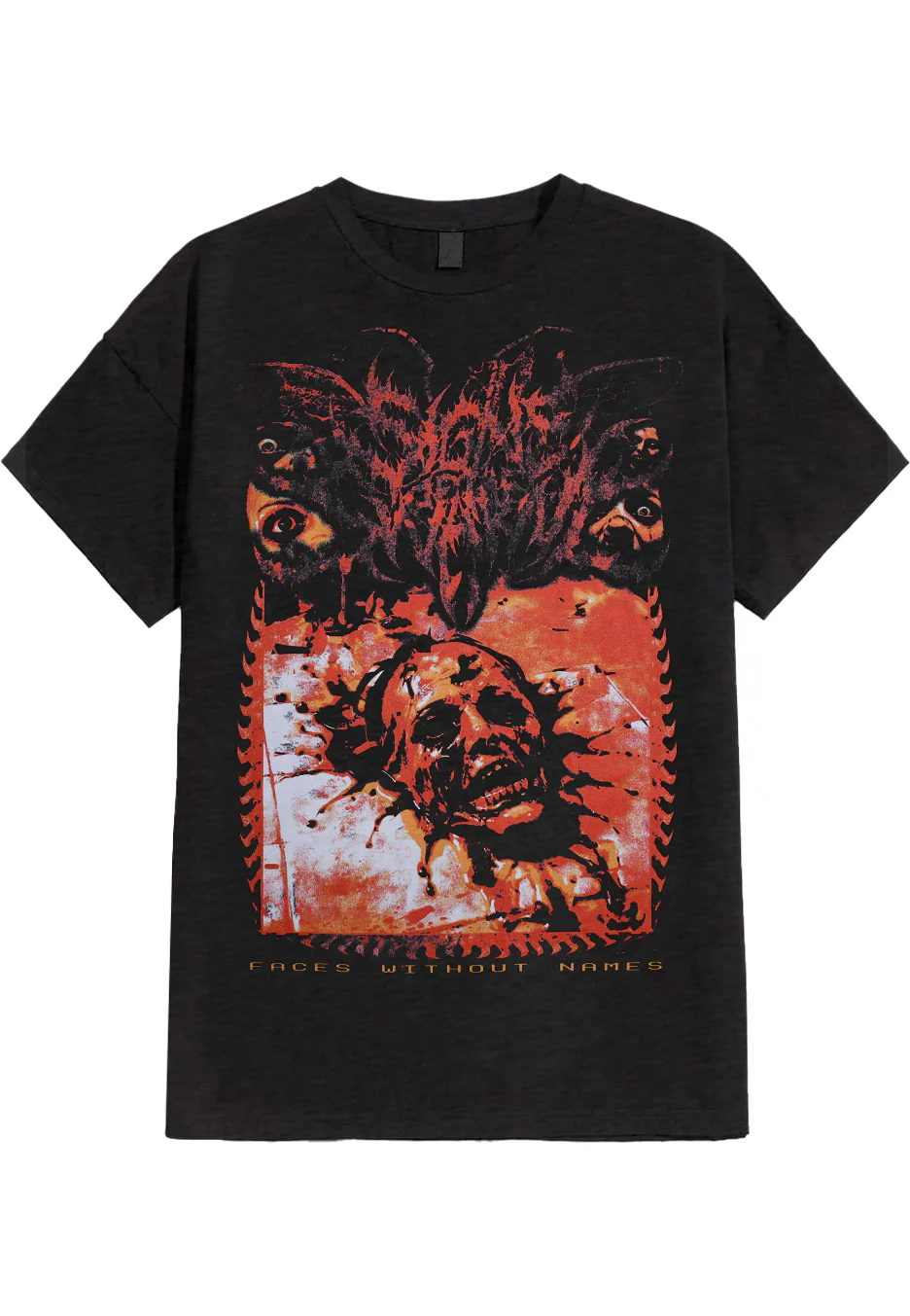 Signs Of The Swarm - Faces Without Names Acid Wash Tie Dye - T-Shirt - Image 3