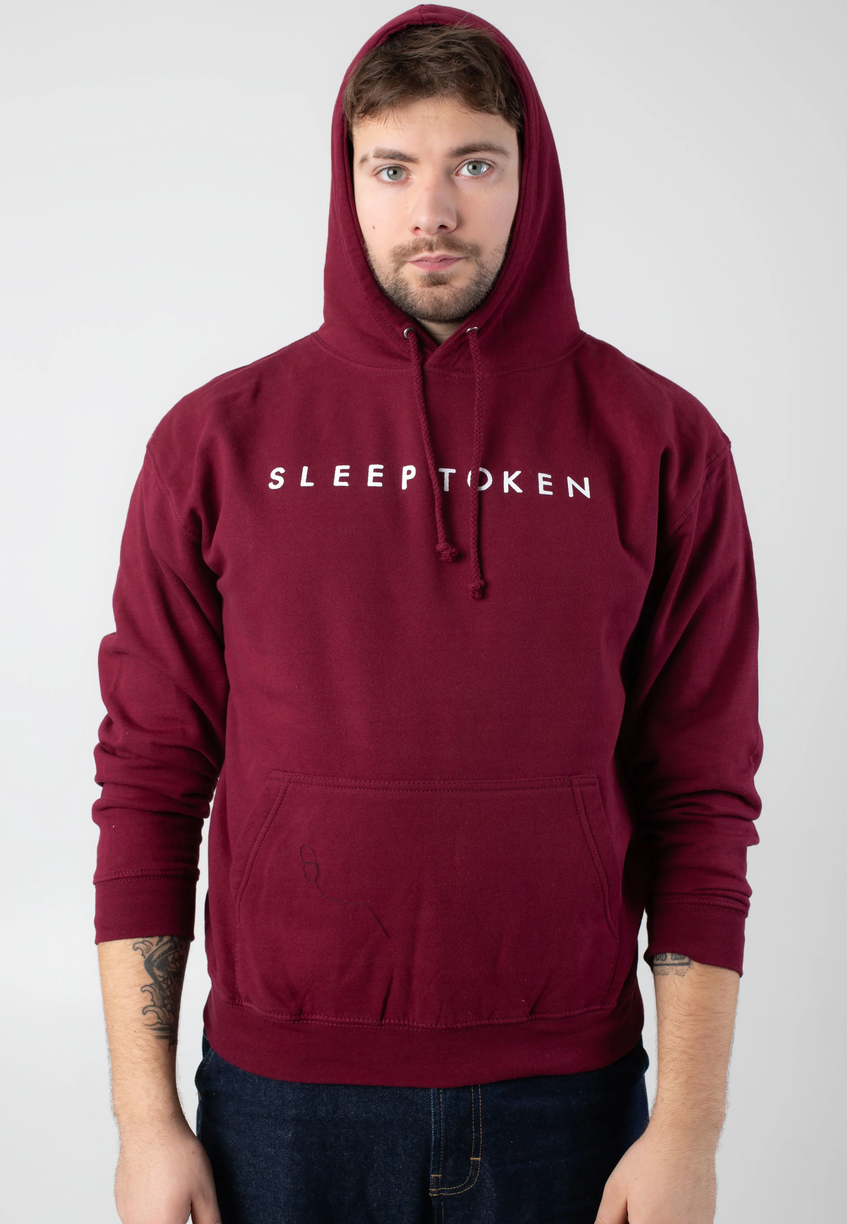 Sleep Token - Symbol Flowers Burgundy - Hoodie - Image 5