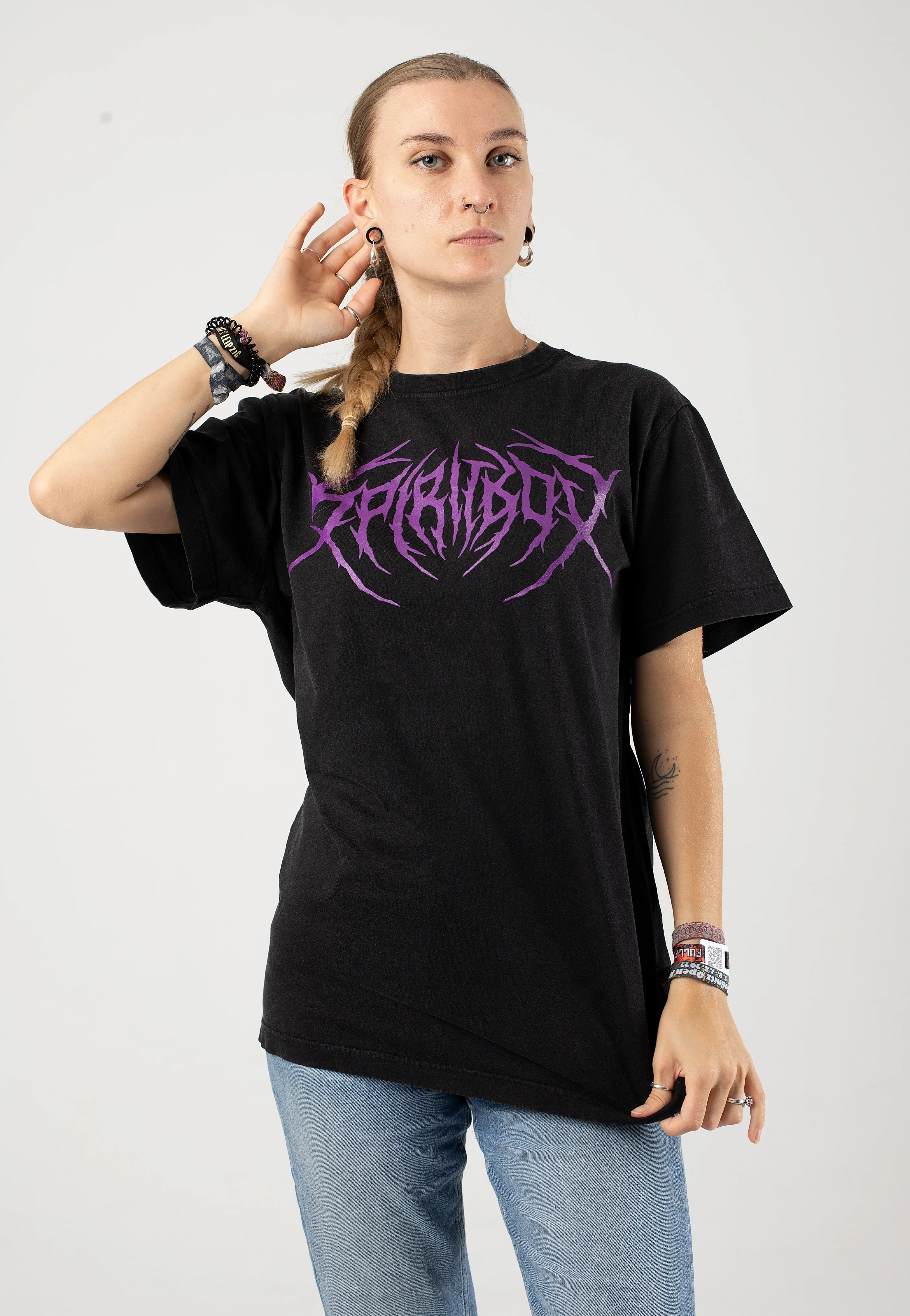 Spiritbox - Death Metal Logo Acid Wash - T-Shirt - Image 4