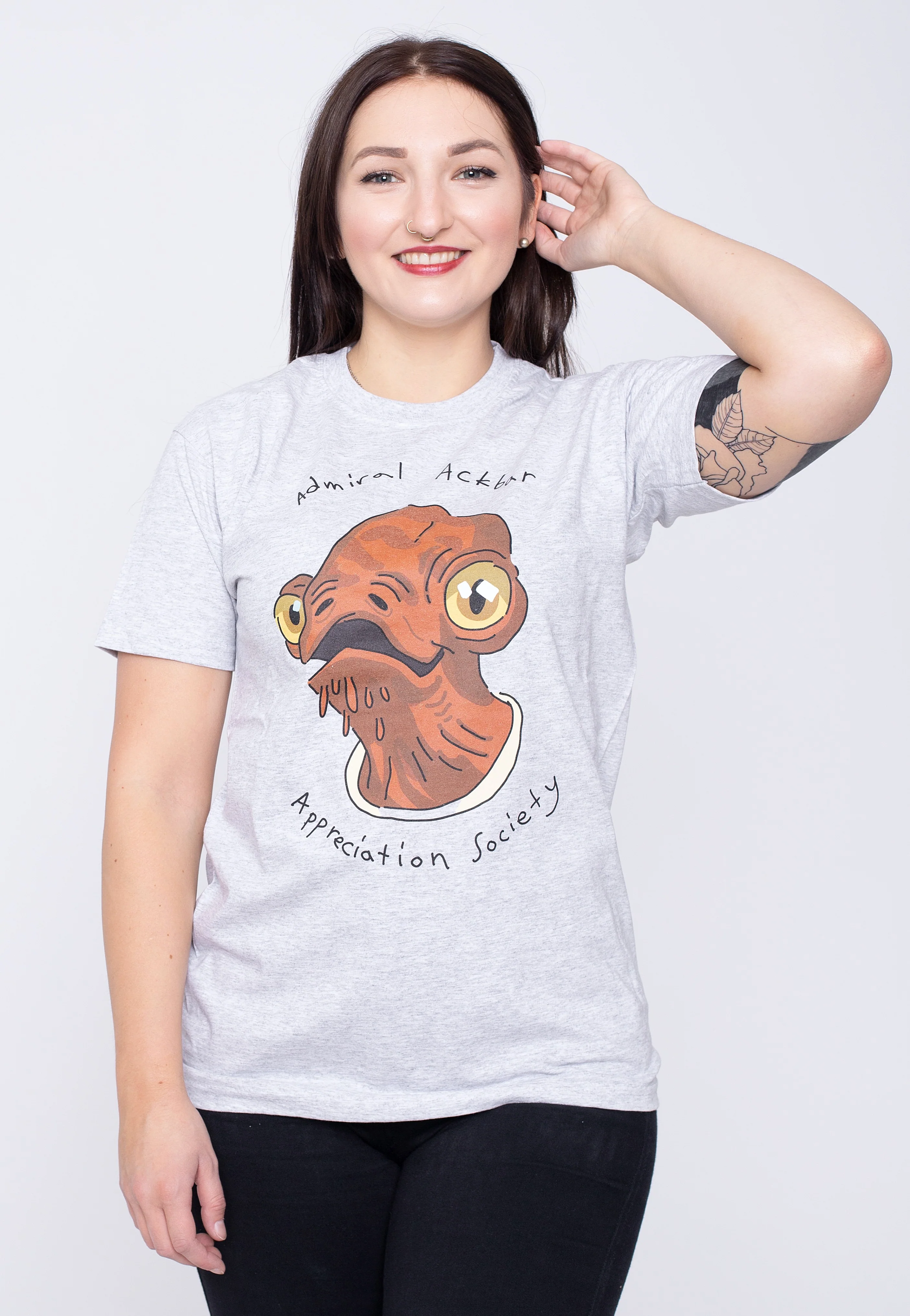 Star Wars - Admiral Ackbar Grey - T-Shirt - Image 6