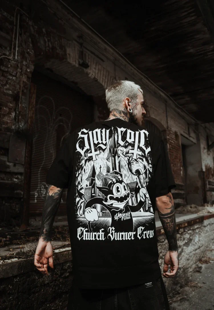 Stay Cold Apparel - Church Burner Crew Black - T-Shirt - Image 4