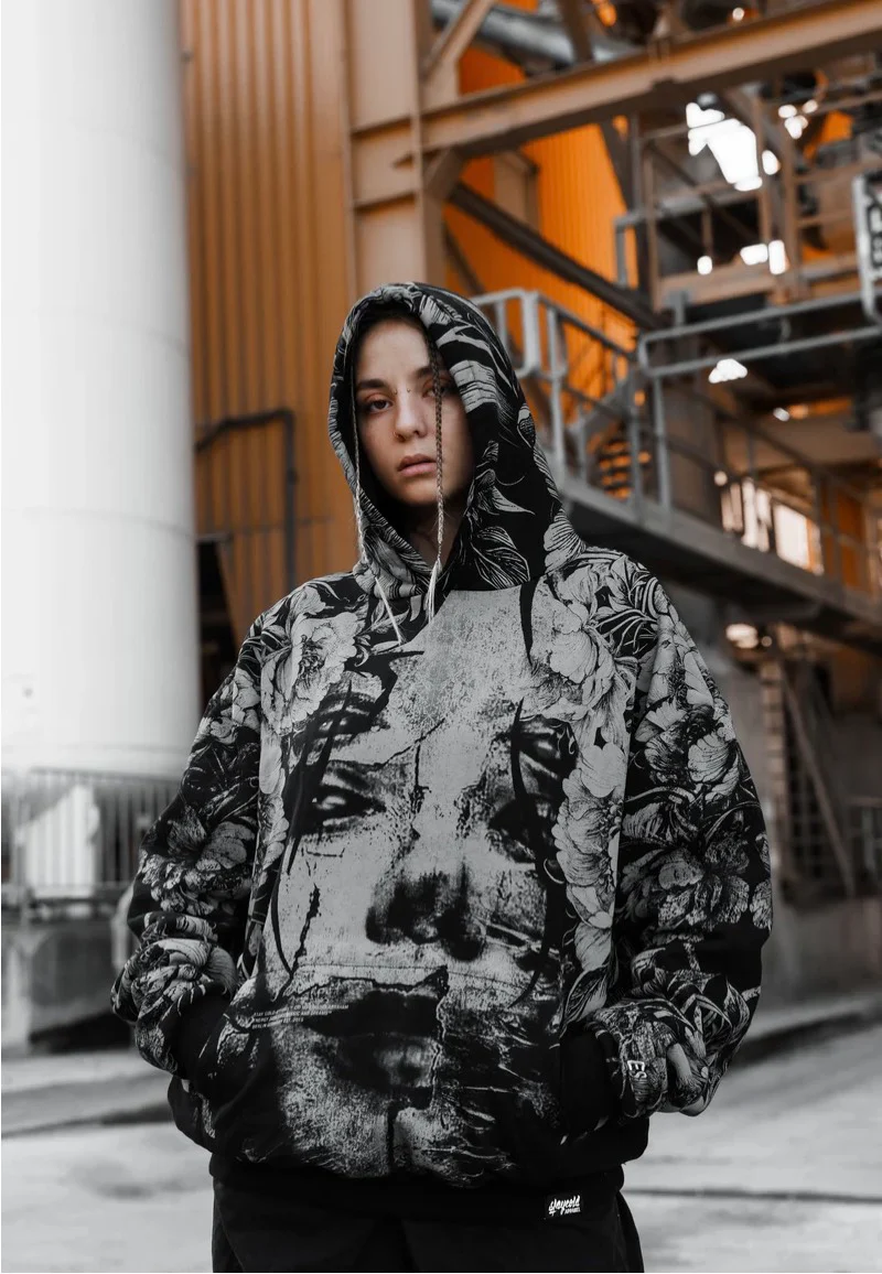 Stay Cold Apparel - Heart Like Winter Allover Oversized - Hoodie - Image 5