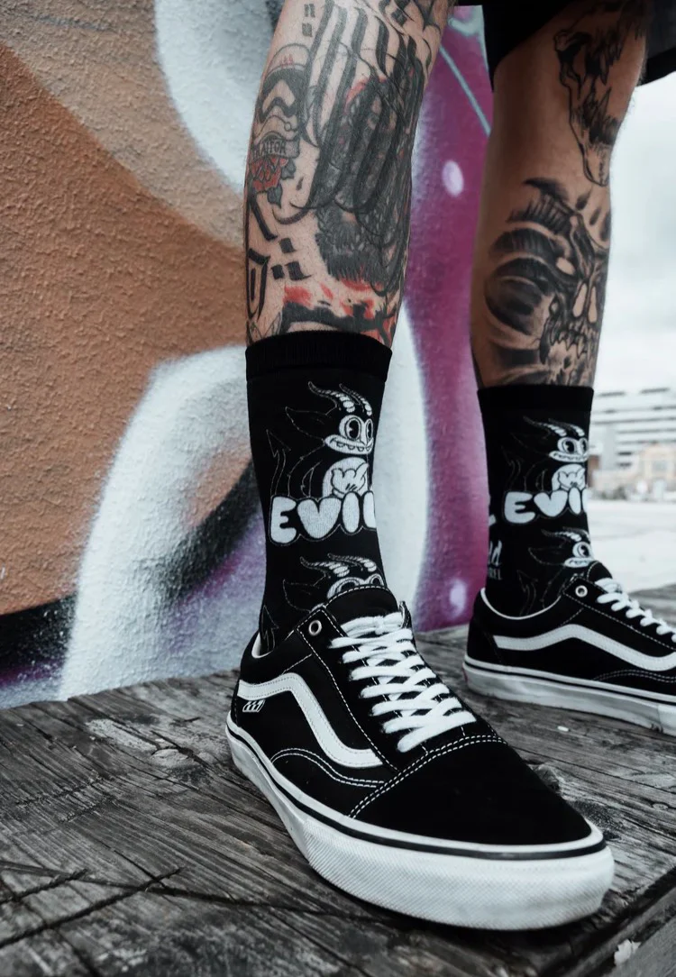 Stay Cold Apparel - Leave Me Alone Black - Socks - Image 2