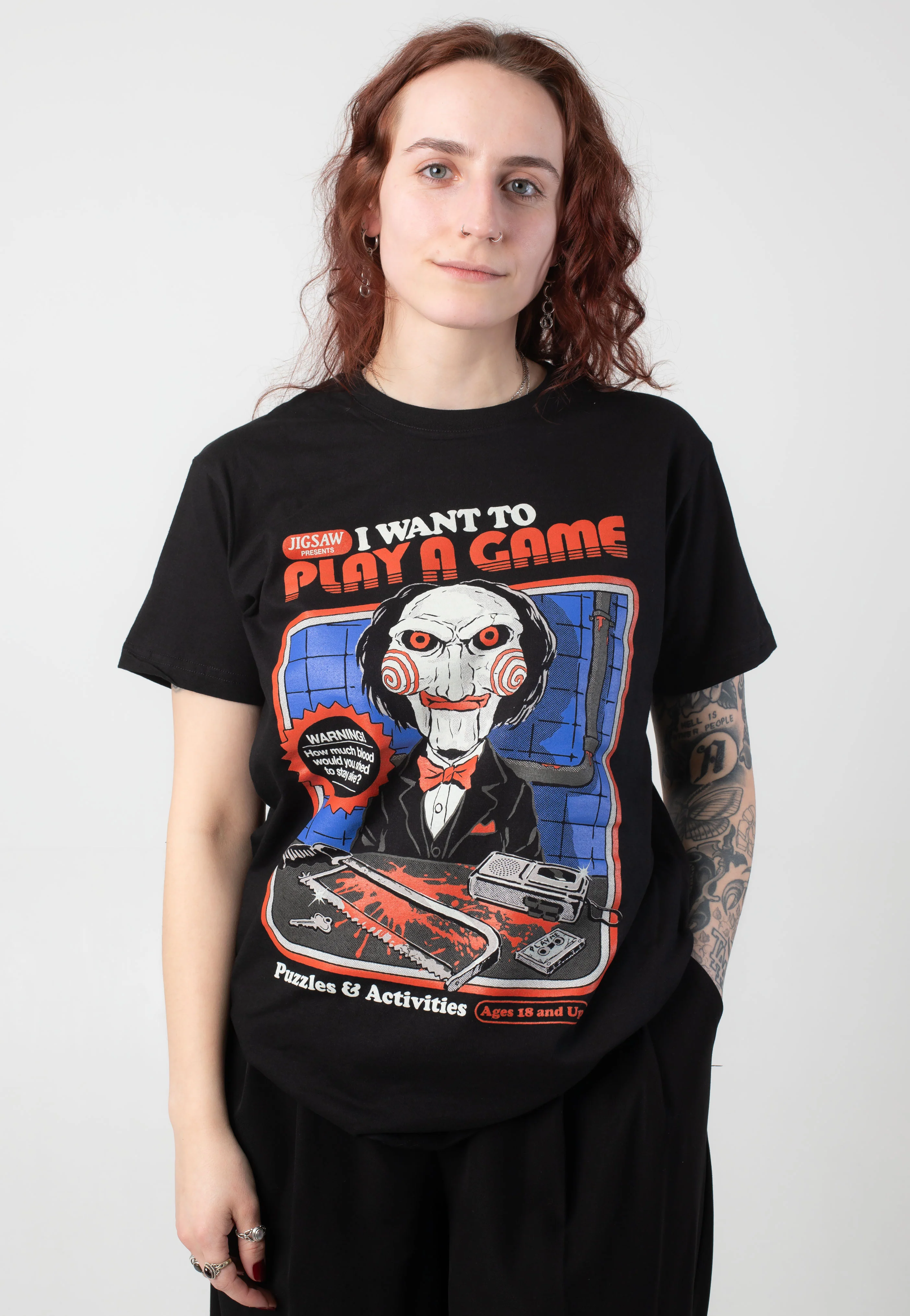Steven Rhodes x Saw - I Want To Play A Game - T-Shirt - Image 5