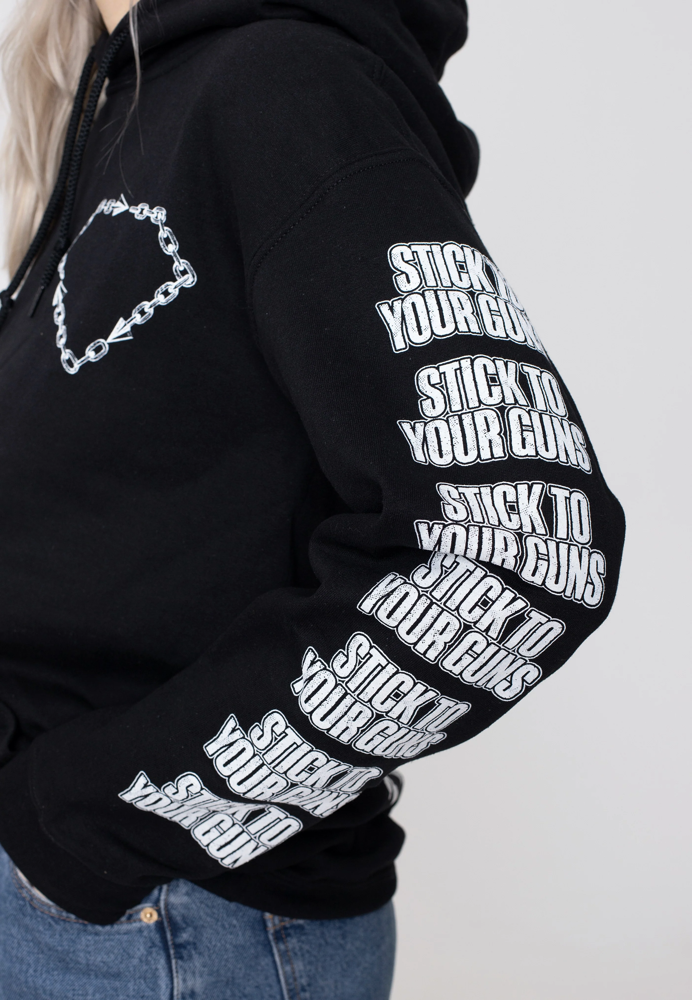 Stick To Your Guns - More Of Us Logo - Hoodie - Image 5