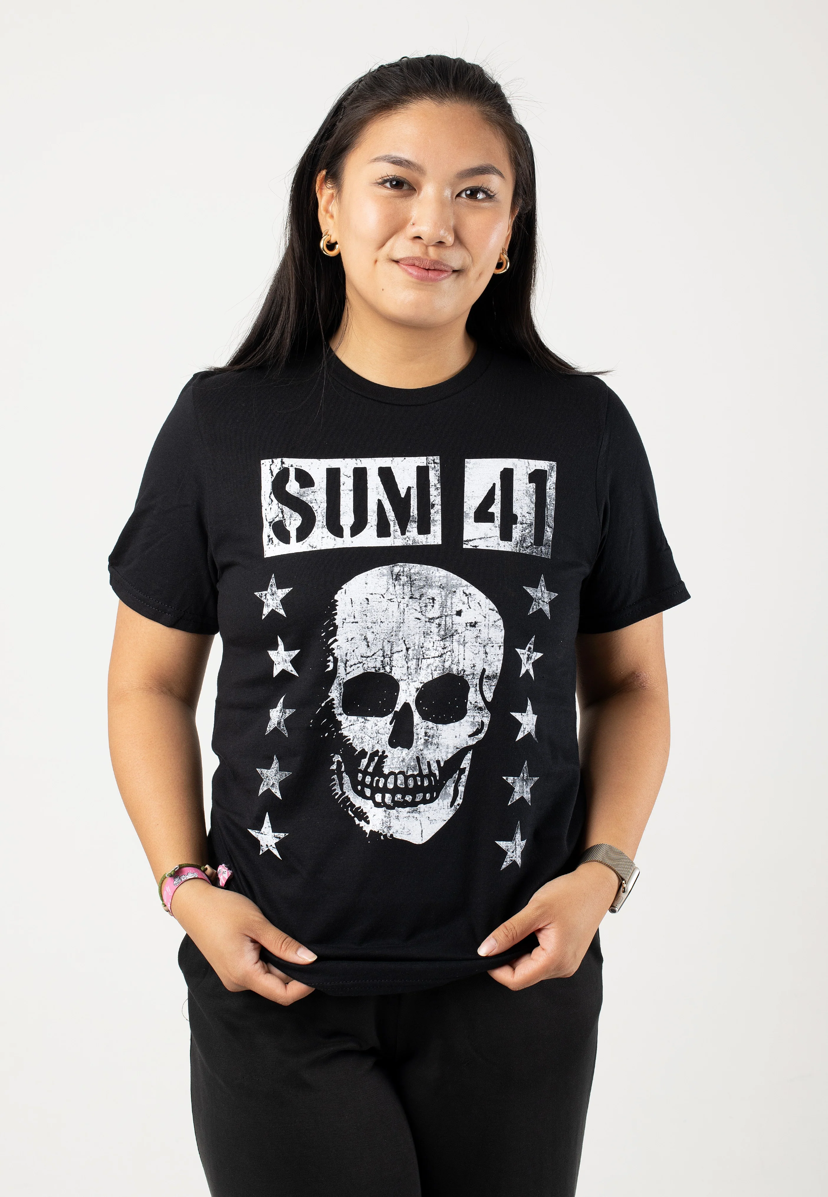 Sum 41 - Grinning Skull - T-Shirt - Image 4