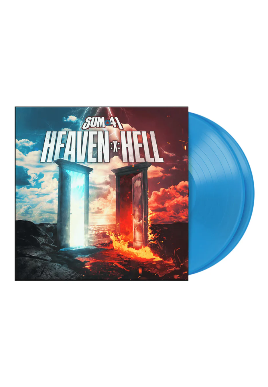 Sum 41 - Heaven :x: Hell Ltd. Blue - Colored 2 Vinyl
