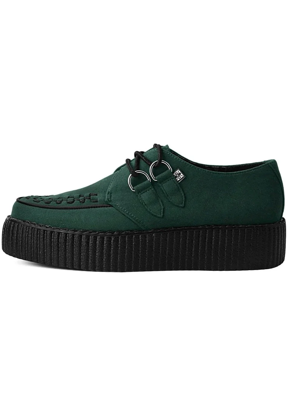 T.U.K. - Viva High Creeper Dark Cedar Vegan Suede - Girl Shoes - Image 3
