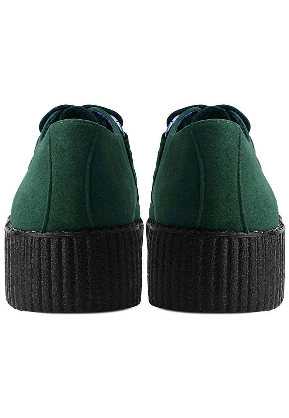 T.U.K. - Viva High Creeper Dark Cedar Vegan Suede - Girl Shoes - Image 6