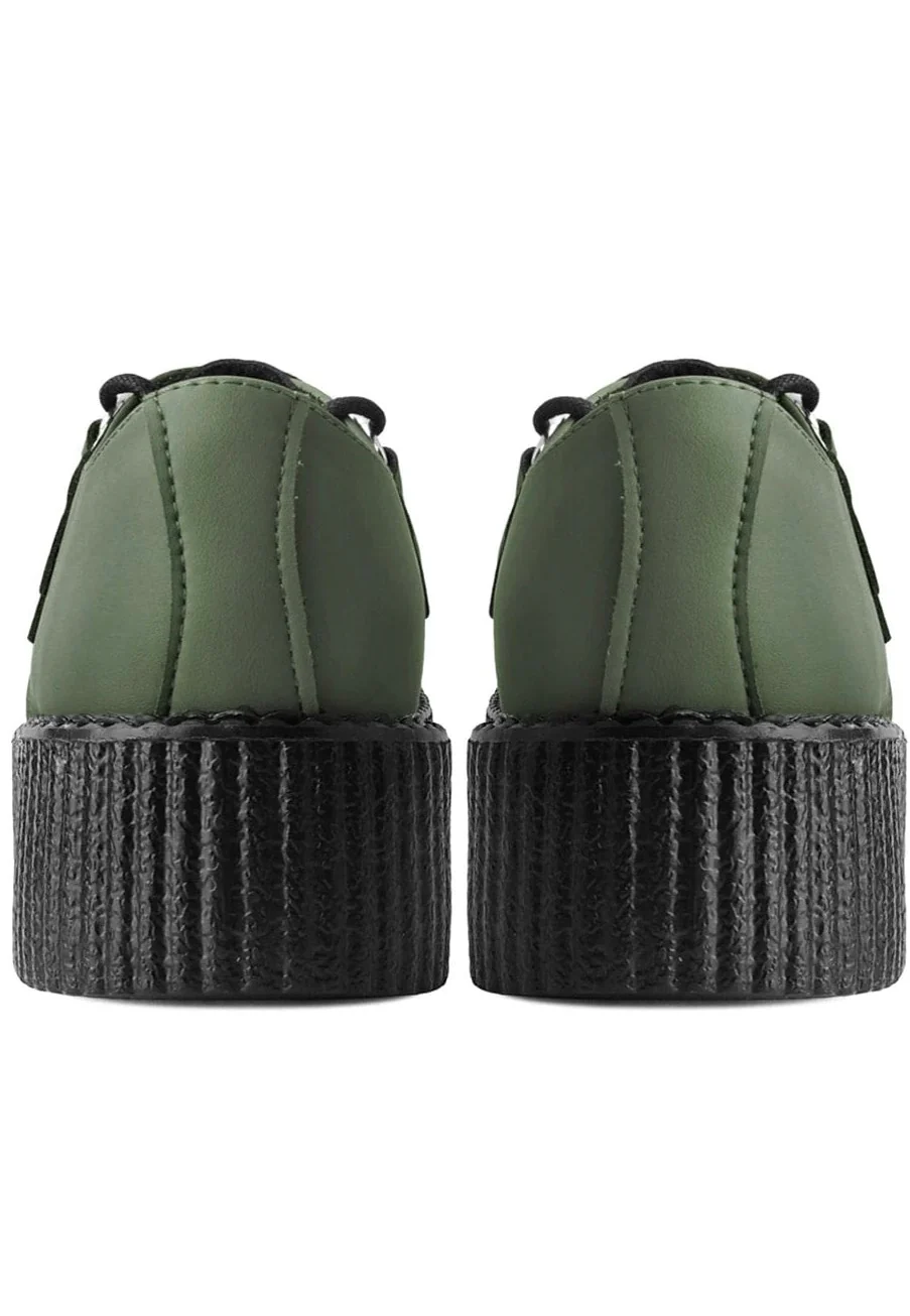 T.U.K. - Viva High Creeper Dark Green Vegan - Girl Shoes - Image 6