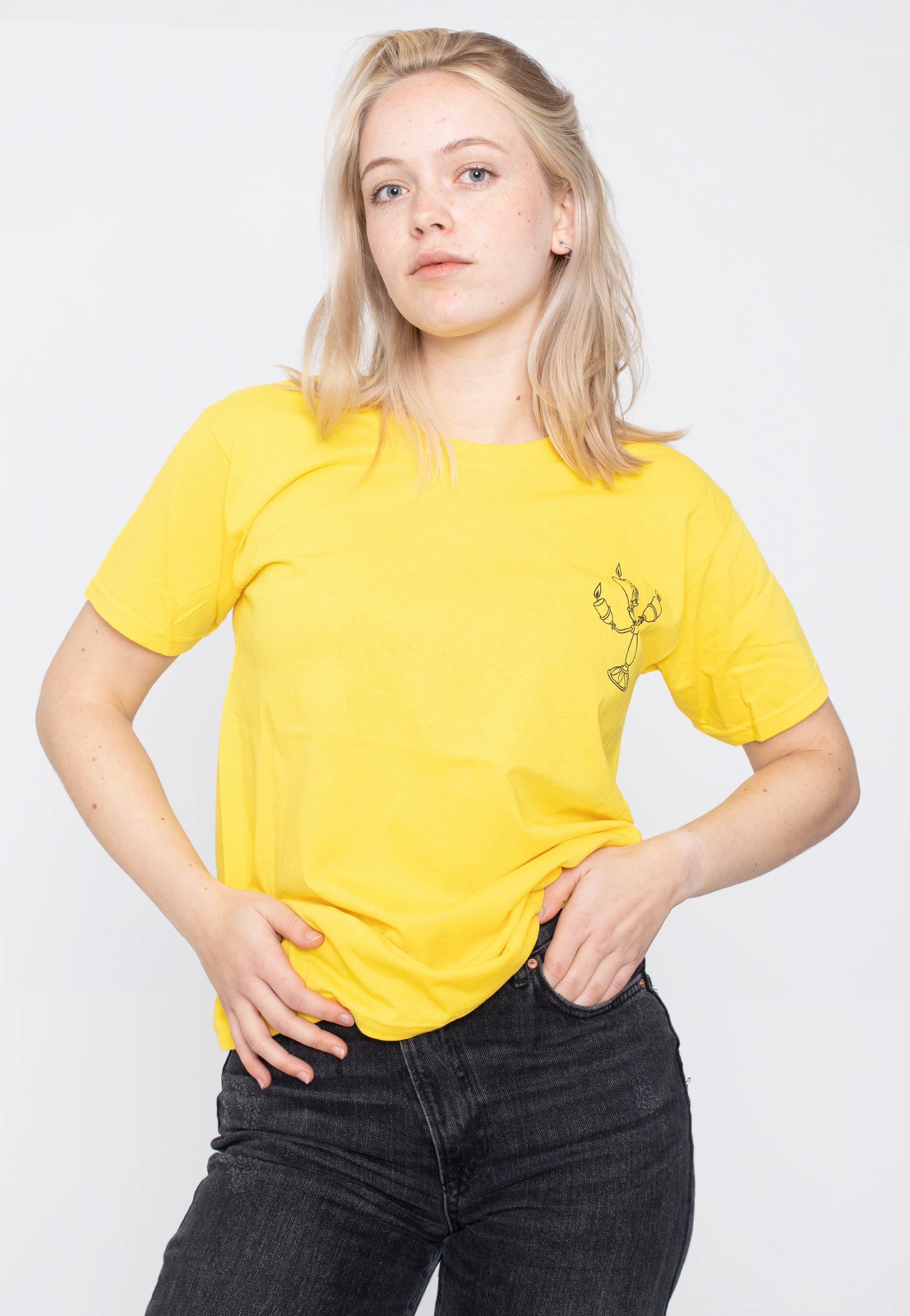 The Beauty And The Beast - Lumière Vintage Light Yellow - T-Shirt - Image 5