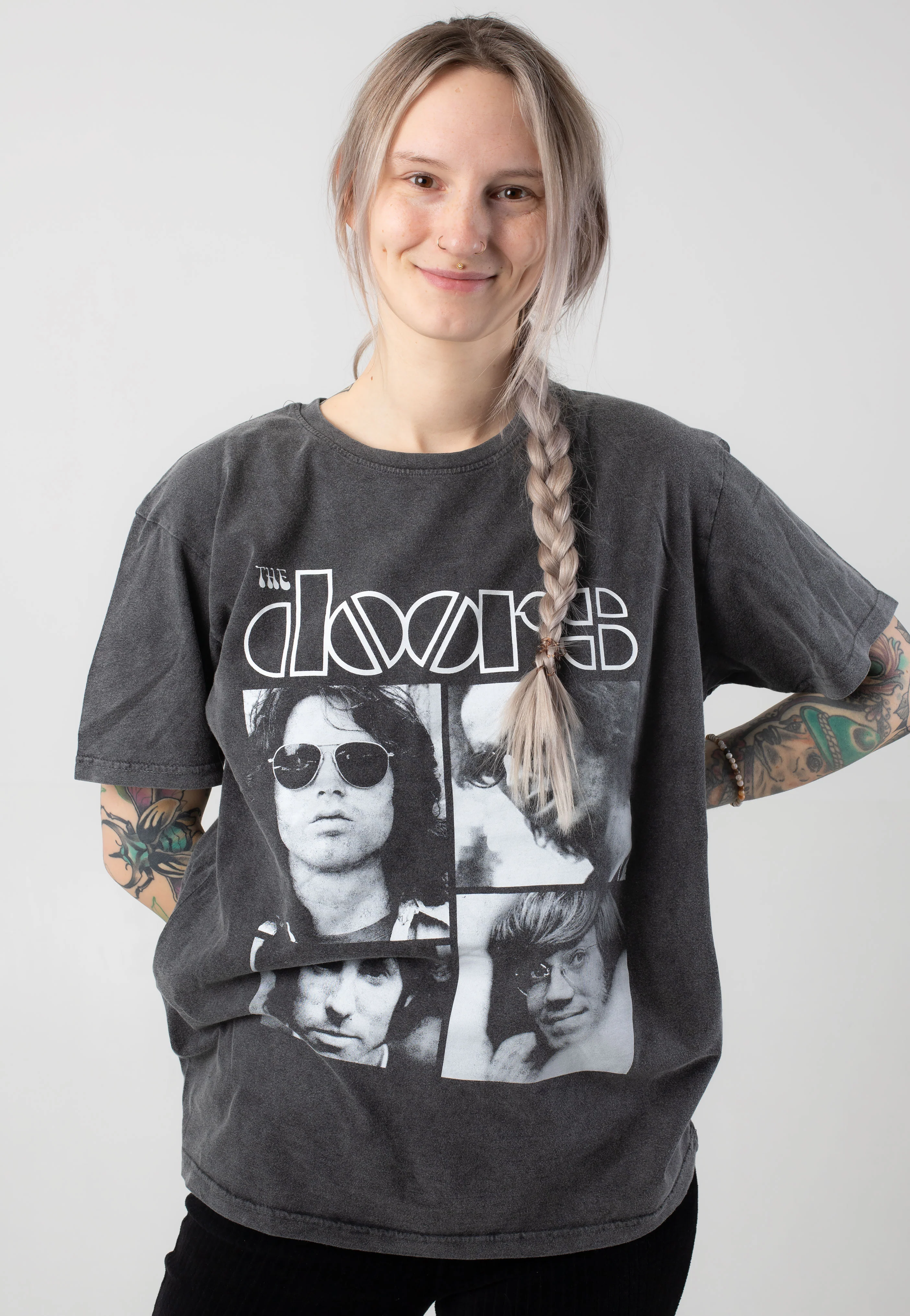 The Doors - Squares Stone Wash - T-Shirt - Image 5