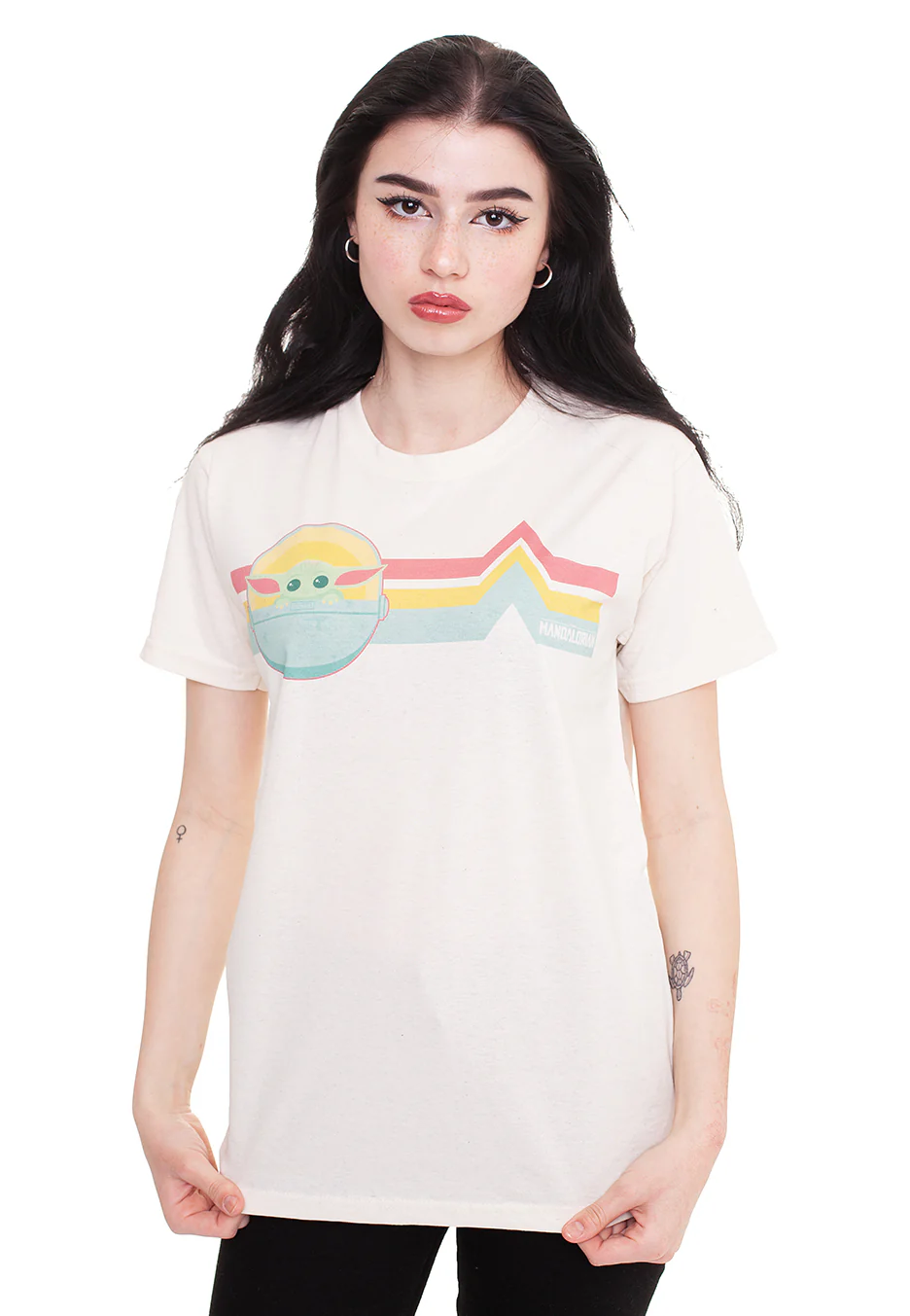 The Mandalorian - Rainbow Child Sand - T-Shirt - Image 5