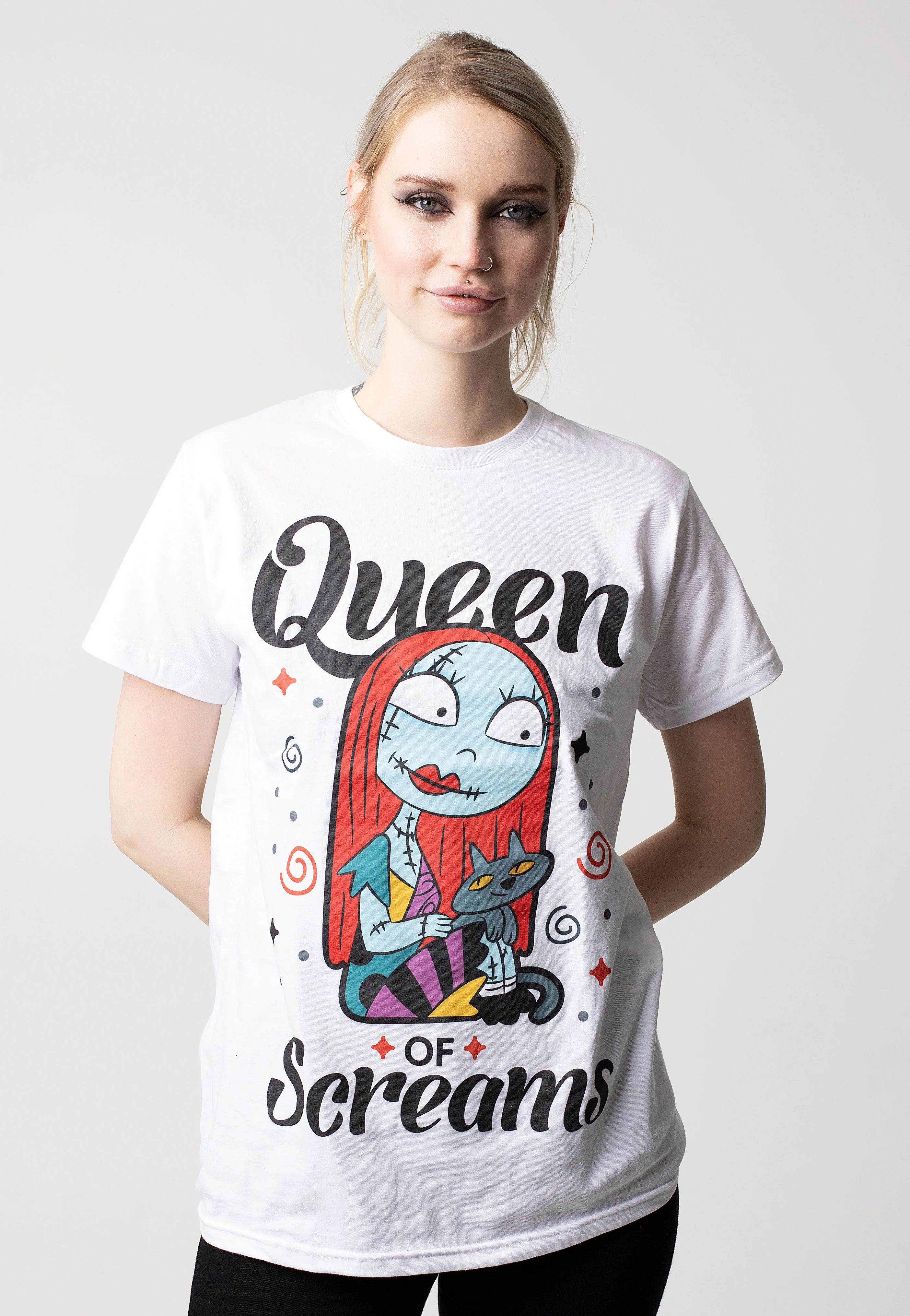The Nightmare Before Christmas - Queen Of Screams White - T-Shirt - Image 5