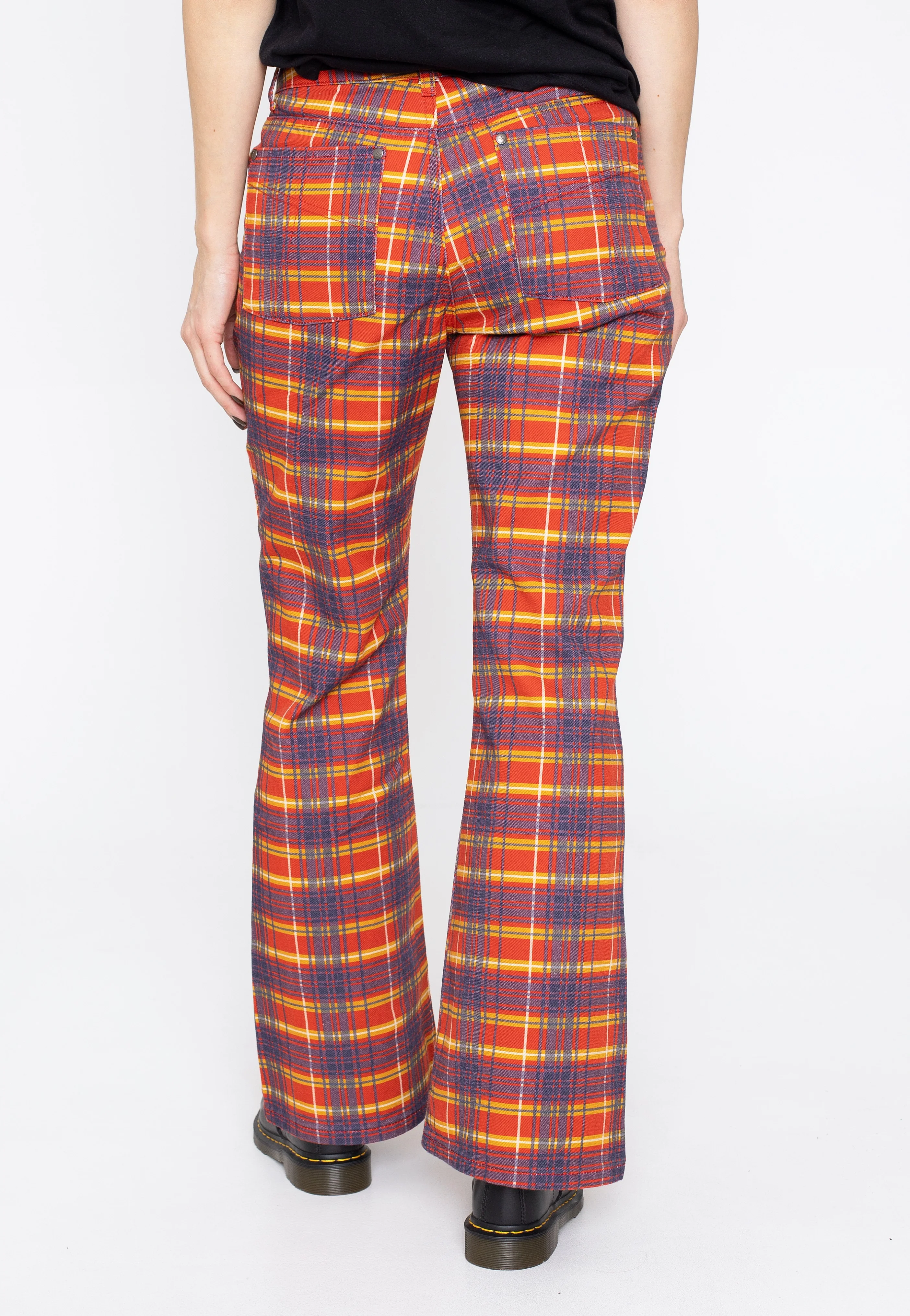 The Ragged Priest - Red Check Flares Multi - Pants - Image 3