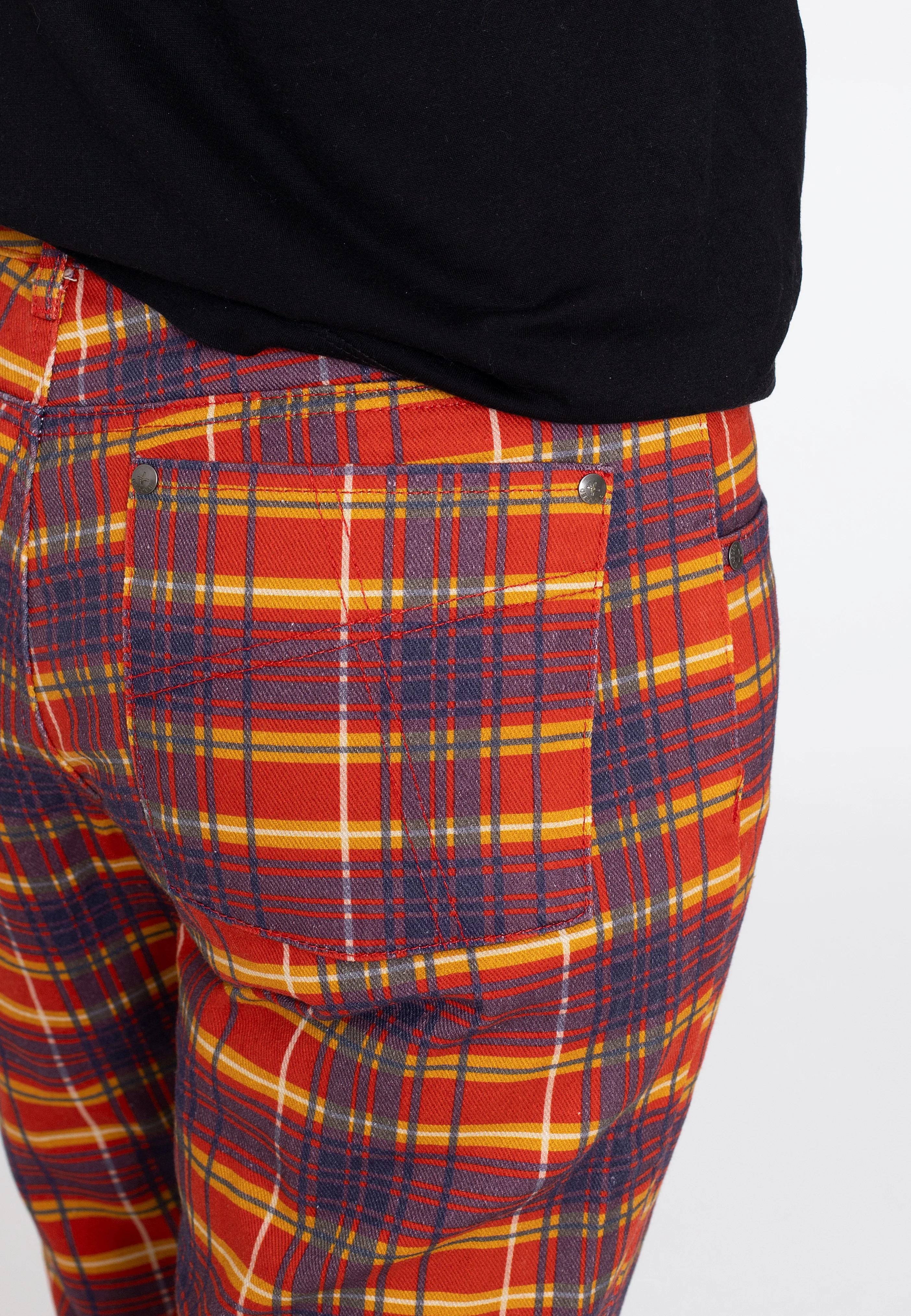 The Ragged Priest - Red Check Flares Multi - Pants - Image 5