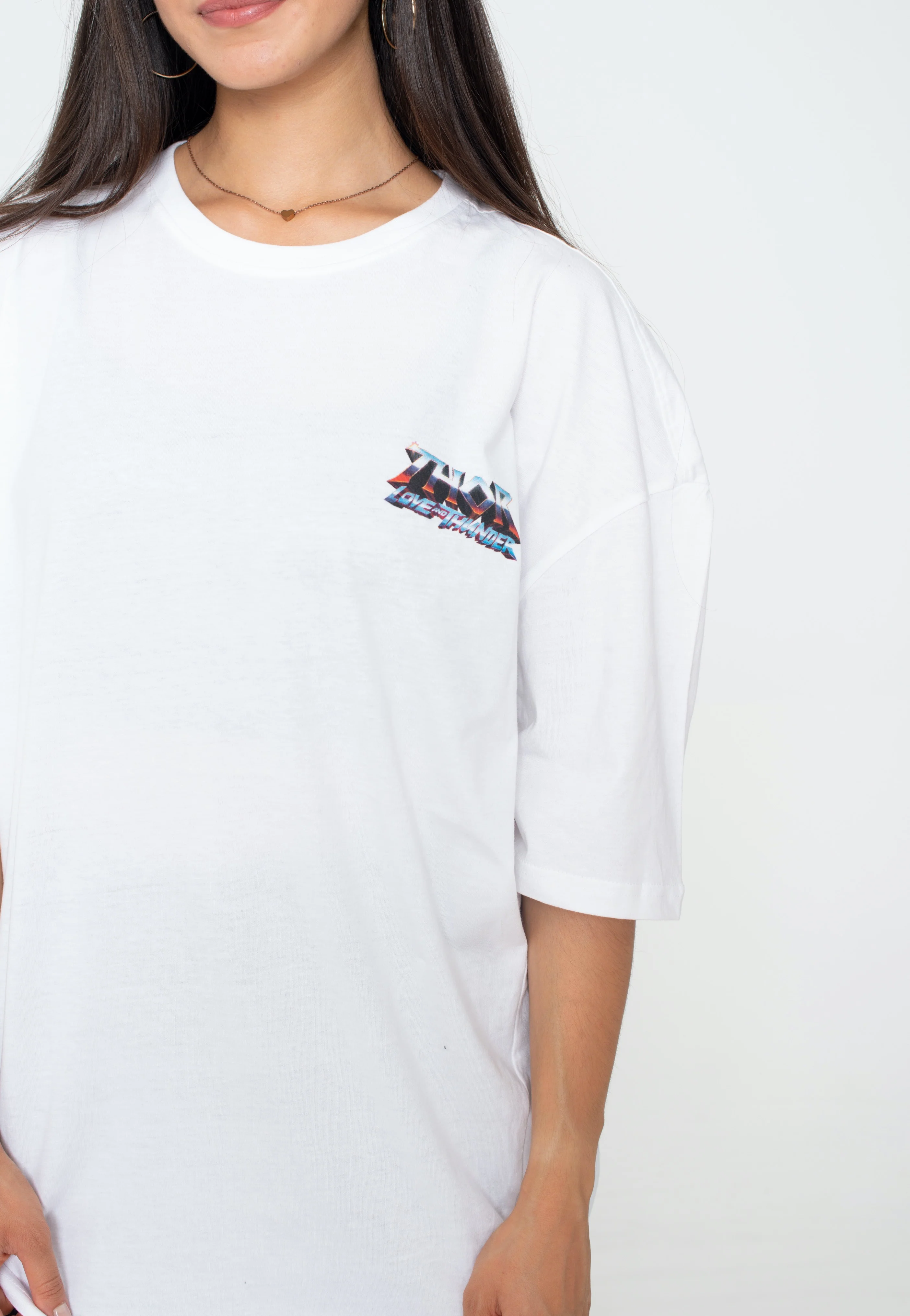 Thor - Love And Thunder: Comic Oversized White - T-Shirt - Image 6