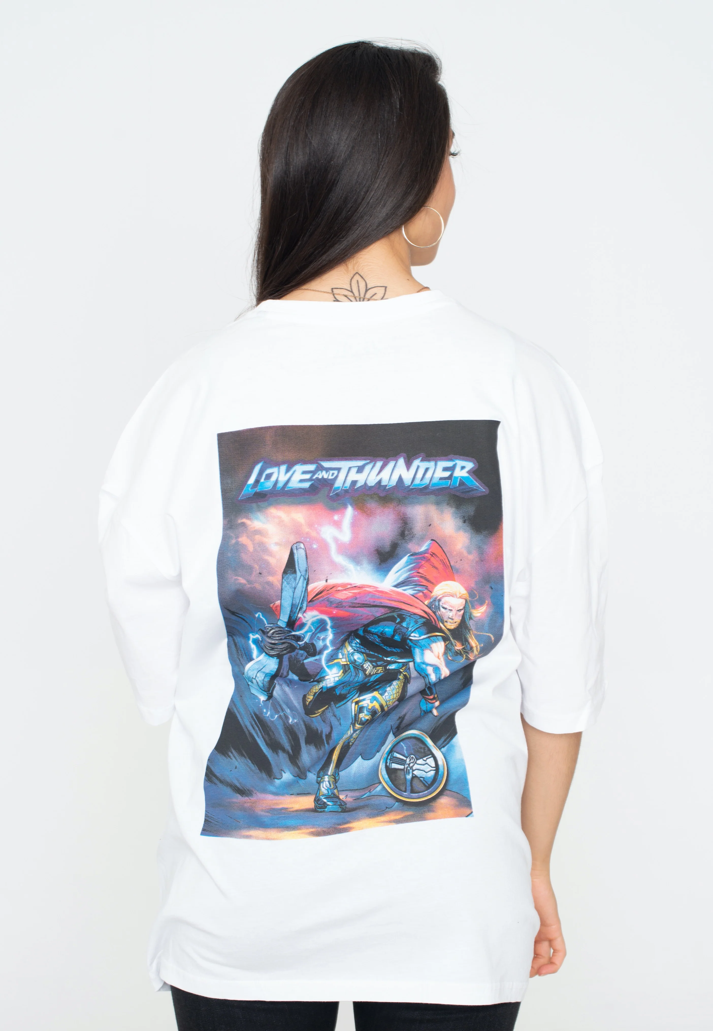 Thor - Love And Thunder: Comic Oversized White - T-Shirt - Image 7