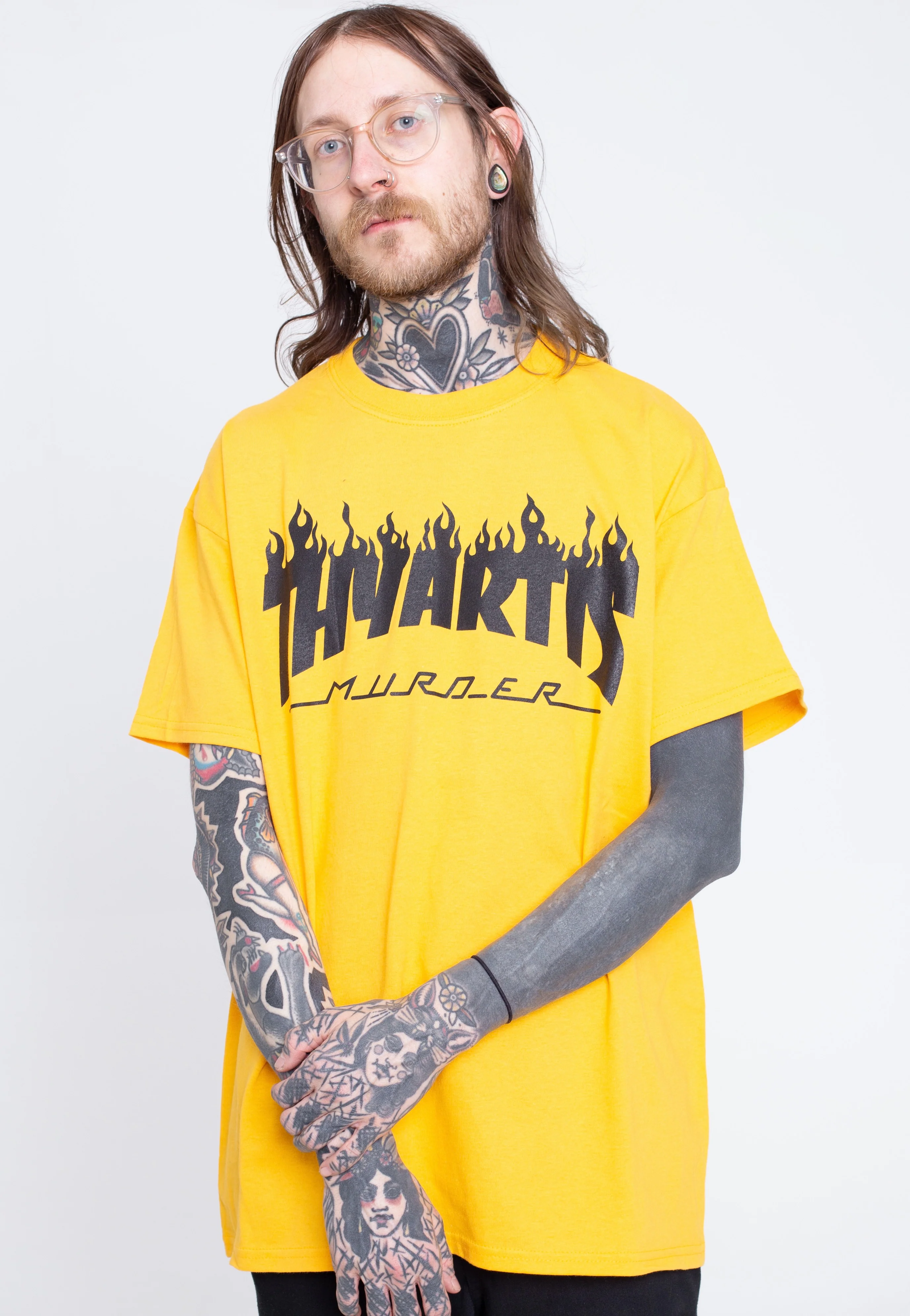 Thy Art Is Murder - Flame Logo Gold - T-Shirt - Image 3