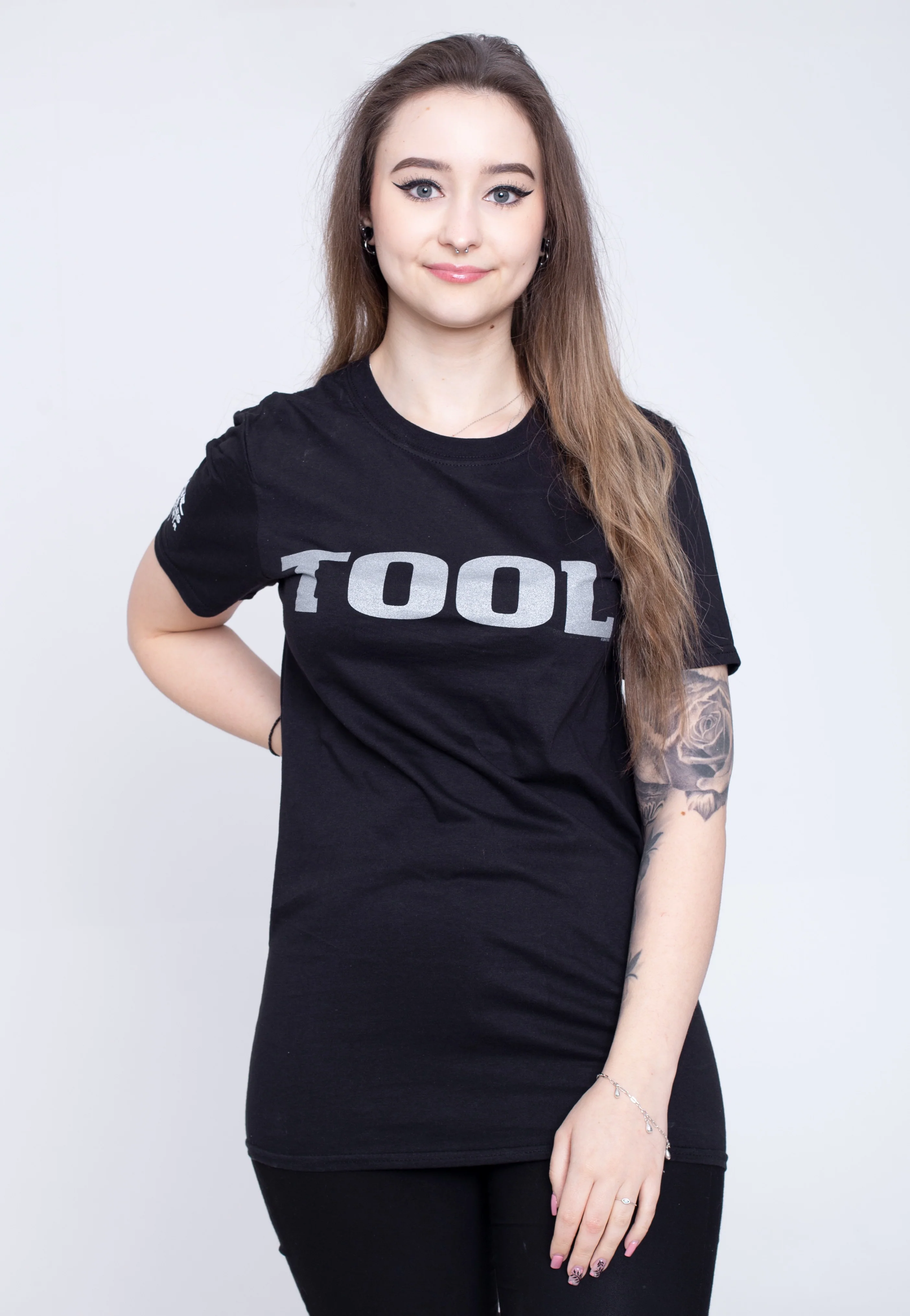 Tool - Metallic Silver Logo (Sleeve Print) - T-Shirt - Image 7