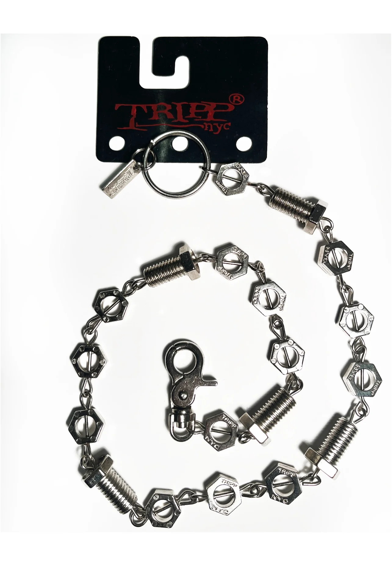 Tripp NYC - Nut & Bolt Silver - Wallet Chain - Image 3