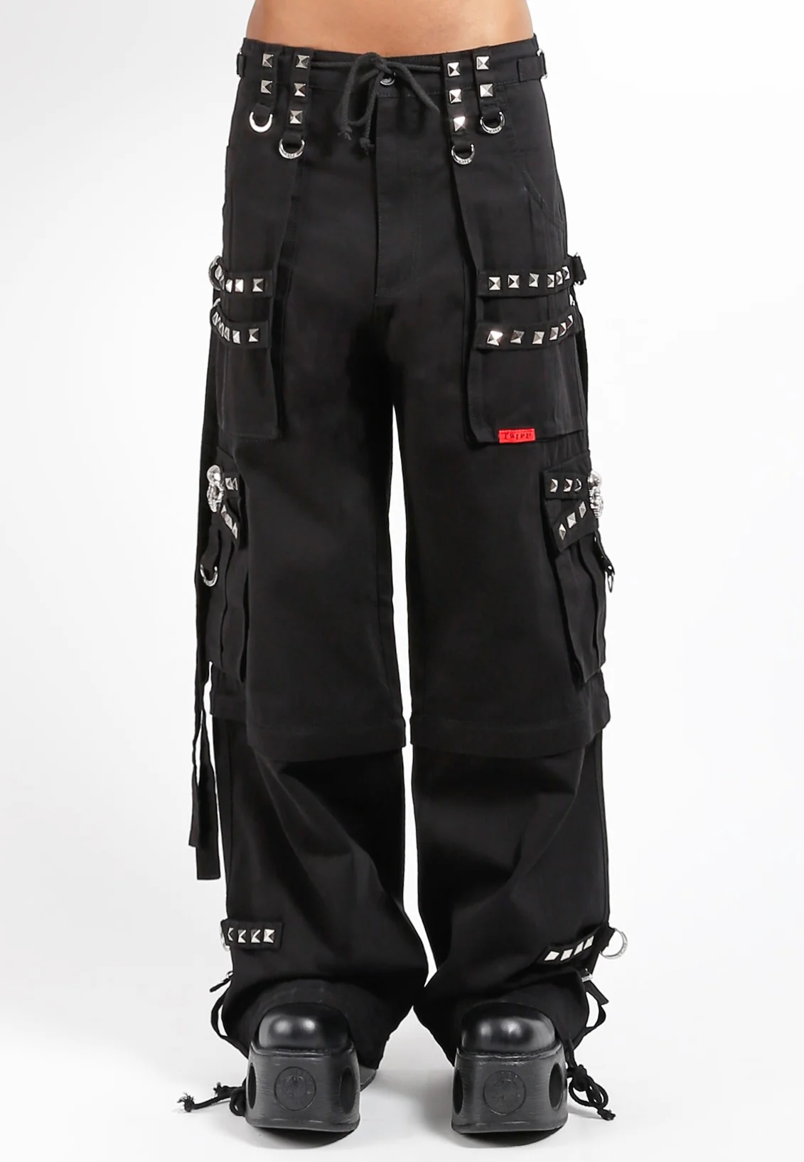 Tripp NYC - Stud Zip Off Cargo Black - Pants - Image 6