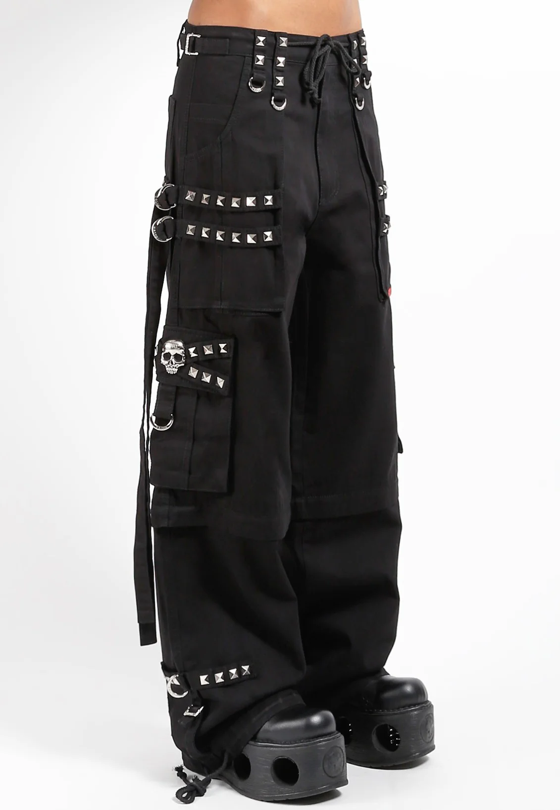 Tripp NYC - Stud Zip Off Cargo Black - Pants - Image 7