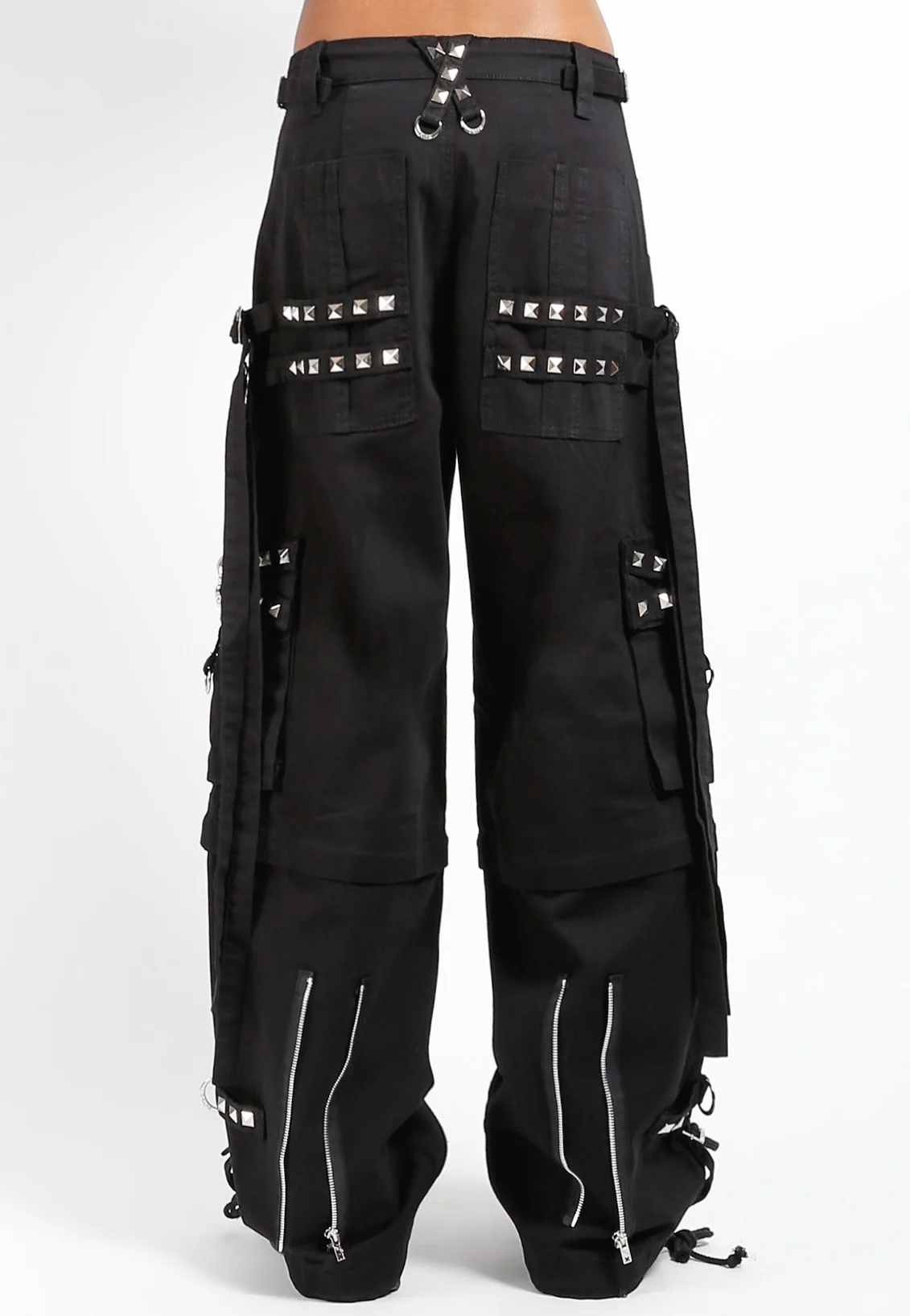 Tripp NYC - Stud Zip Off Cargo Black - Pants - Image 8