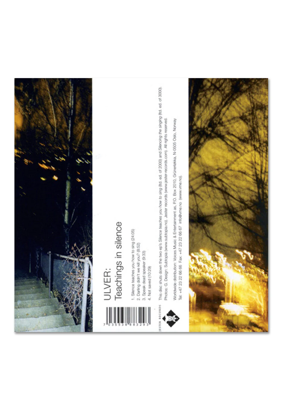 Ulver - Teachings In Silence - CD