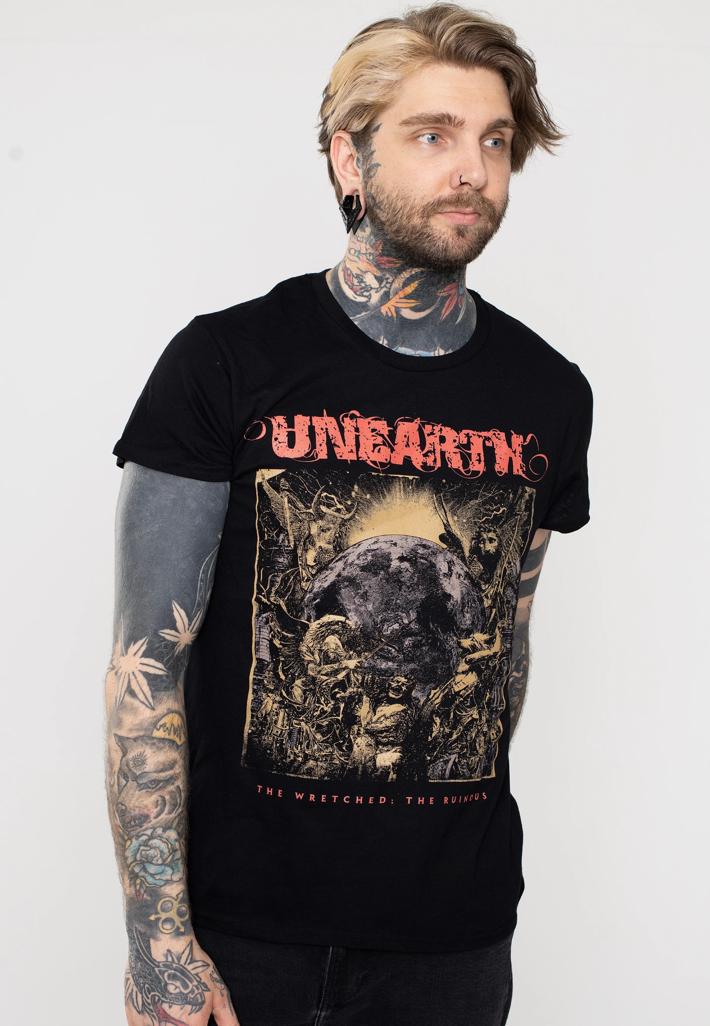 Unearth - The Wretched The Ruinous Album Cover - T-Shirt - Image 2