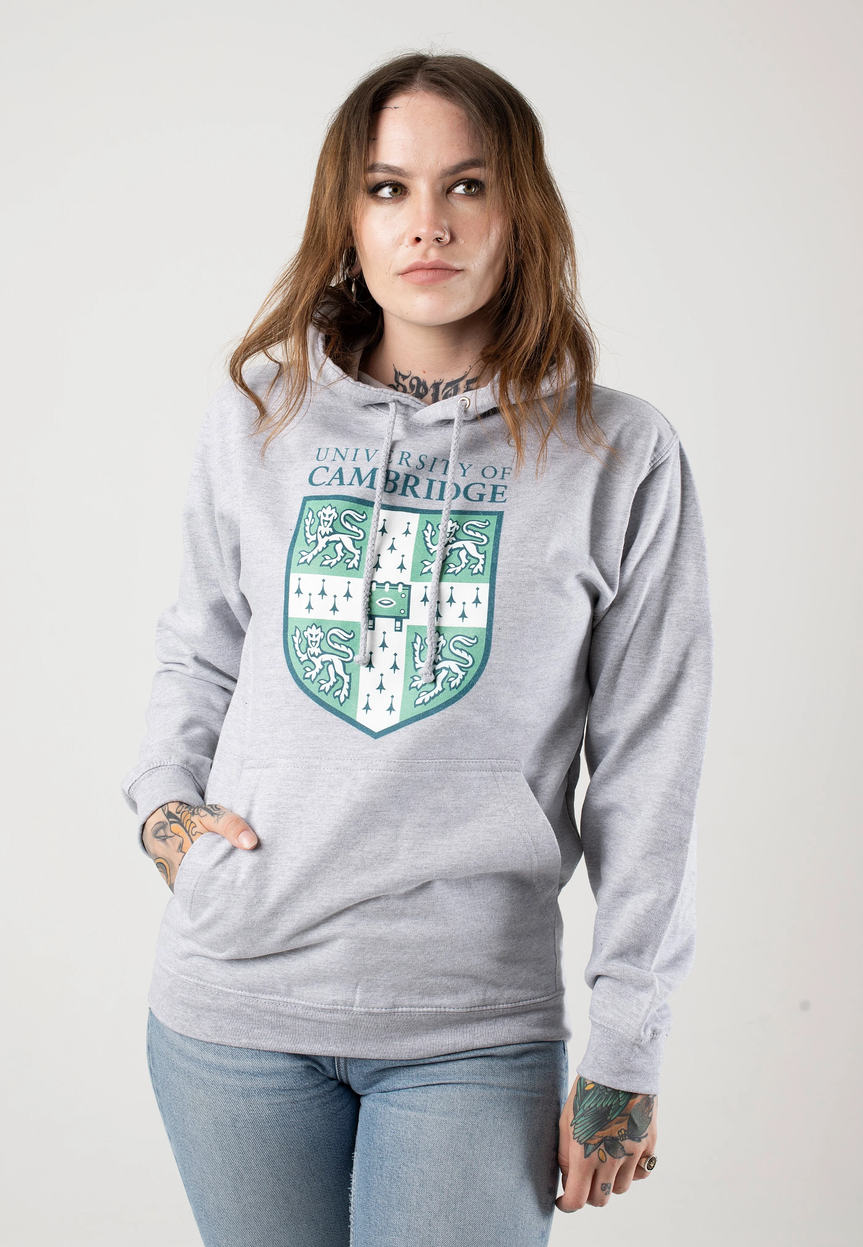 Universities - University Of Cambridge Shield Heather Grey - Hoodie - Image 5