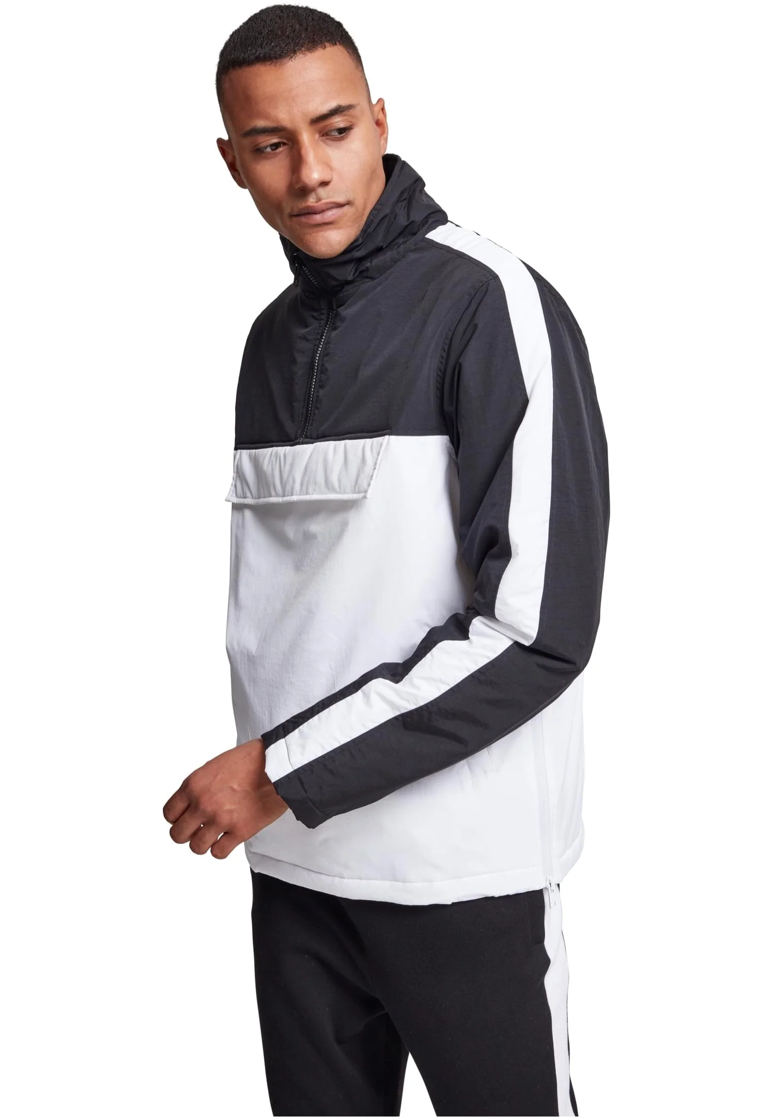 Urban Classics - 2-Tone Padded Pull Over White/Black - Jacket - Image 6